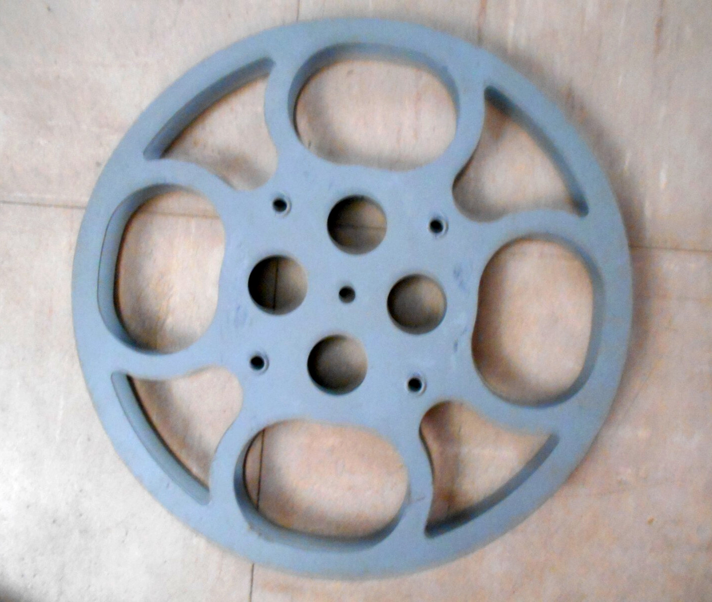 4 – Empty 16mm Film Reels Brown & Gray