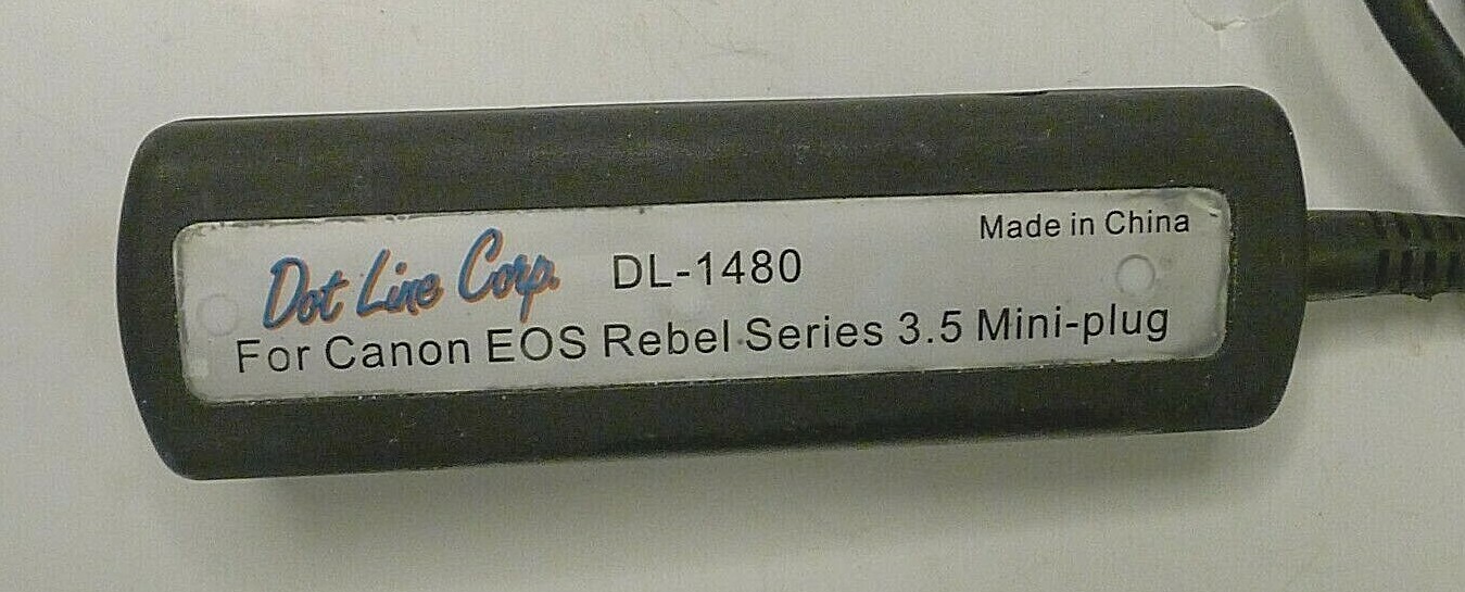 Dot Line Corp Corded Remote DL-1480 for Canon EOS Rebel – TESTED