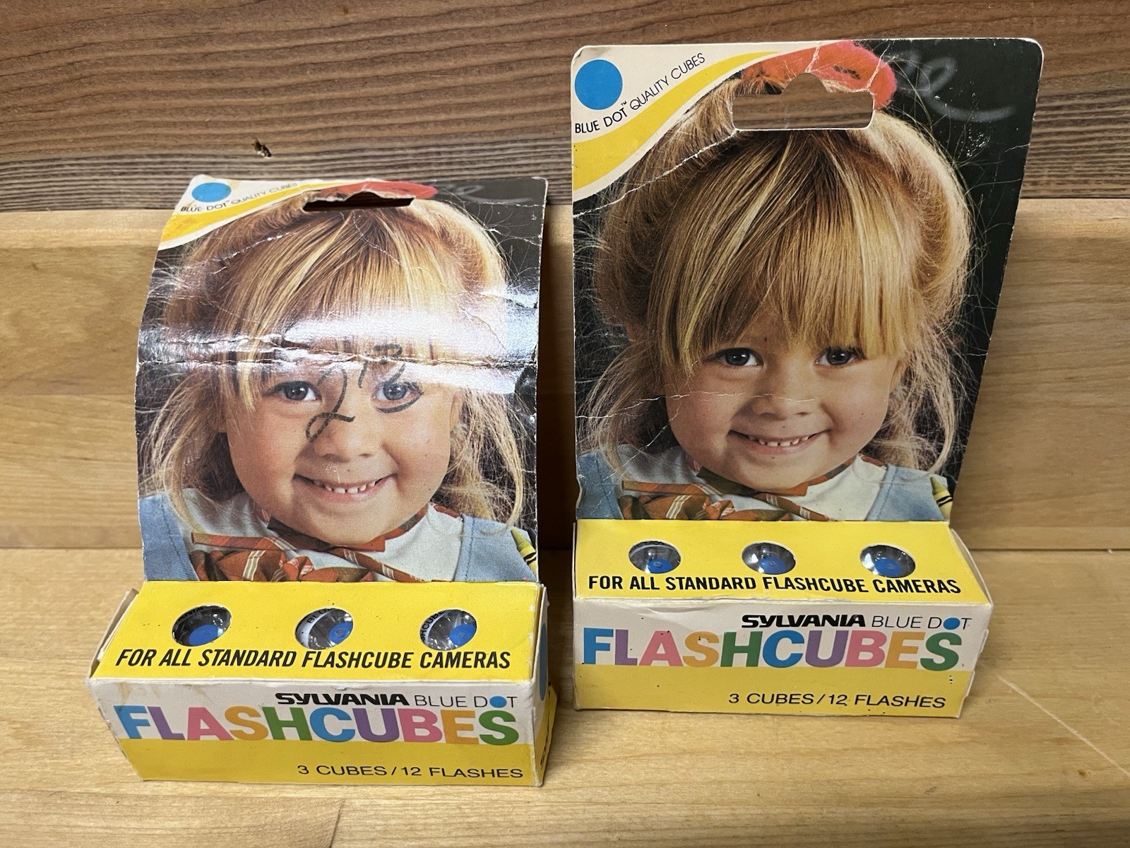 VTG Sylvania Flash Cubes Blue Dot (2 Pack of 3/12 Flashes Each) UNOPENED