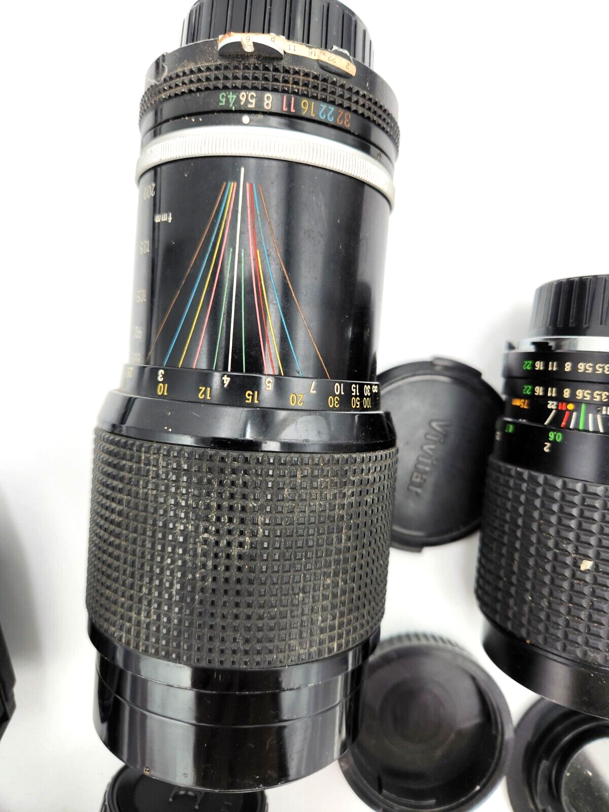 Lot Photo equipment Nikon, Ashai, VIvitar LENSES, filters, meter, etc. Vintage