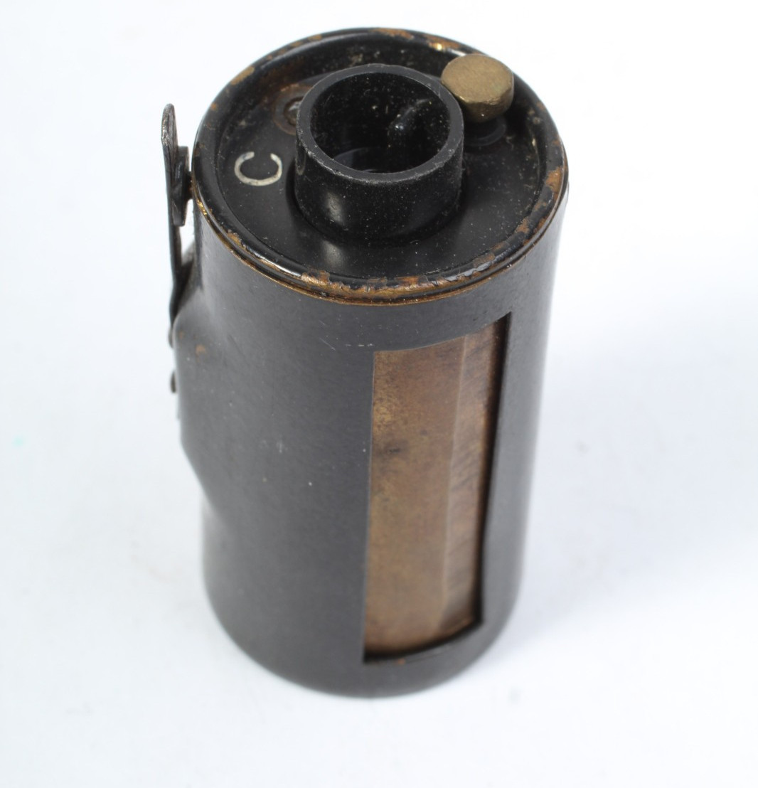 BRASS 35MM FILM CANISTER 47MM FOR SCREW MOUNT LEICA “C” MARKED