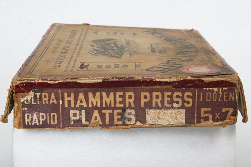 antique Hammer Dry Plate Co. Photographic Dry Glass Plates Box film vintage 5×7