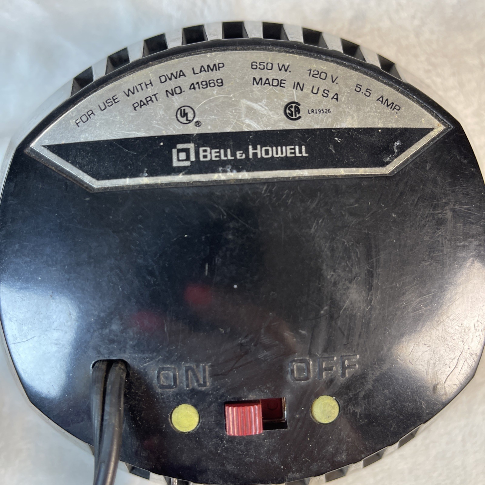 VTG Bell & Howell Movie Lite 440 Super 8 Camera Light #41969 Tested Bright USA