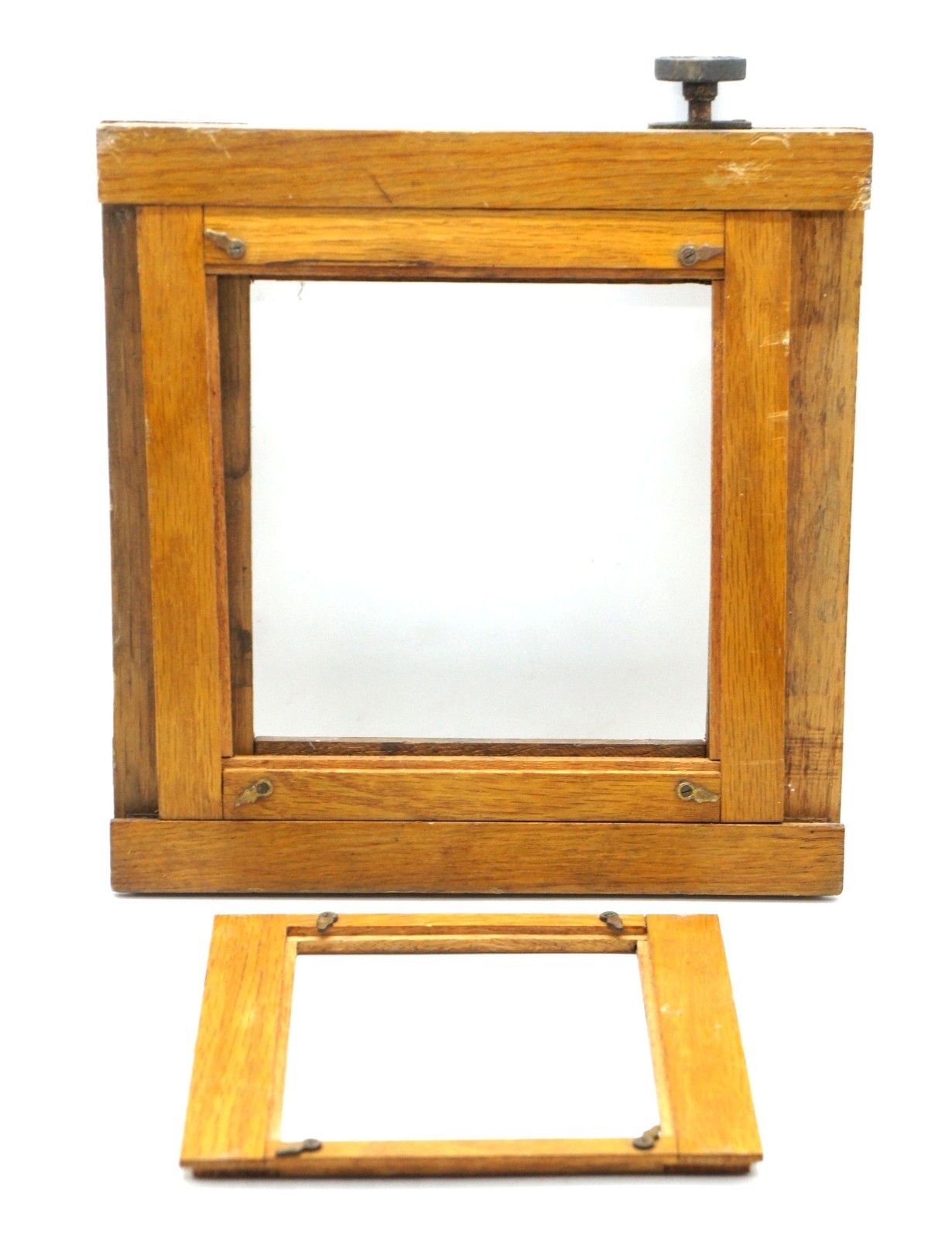 Wooden Ground Glass Plate 220 x 216 mm Hole 128`x 102 mm Large format camera