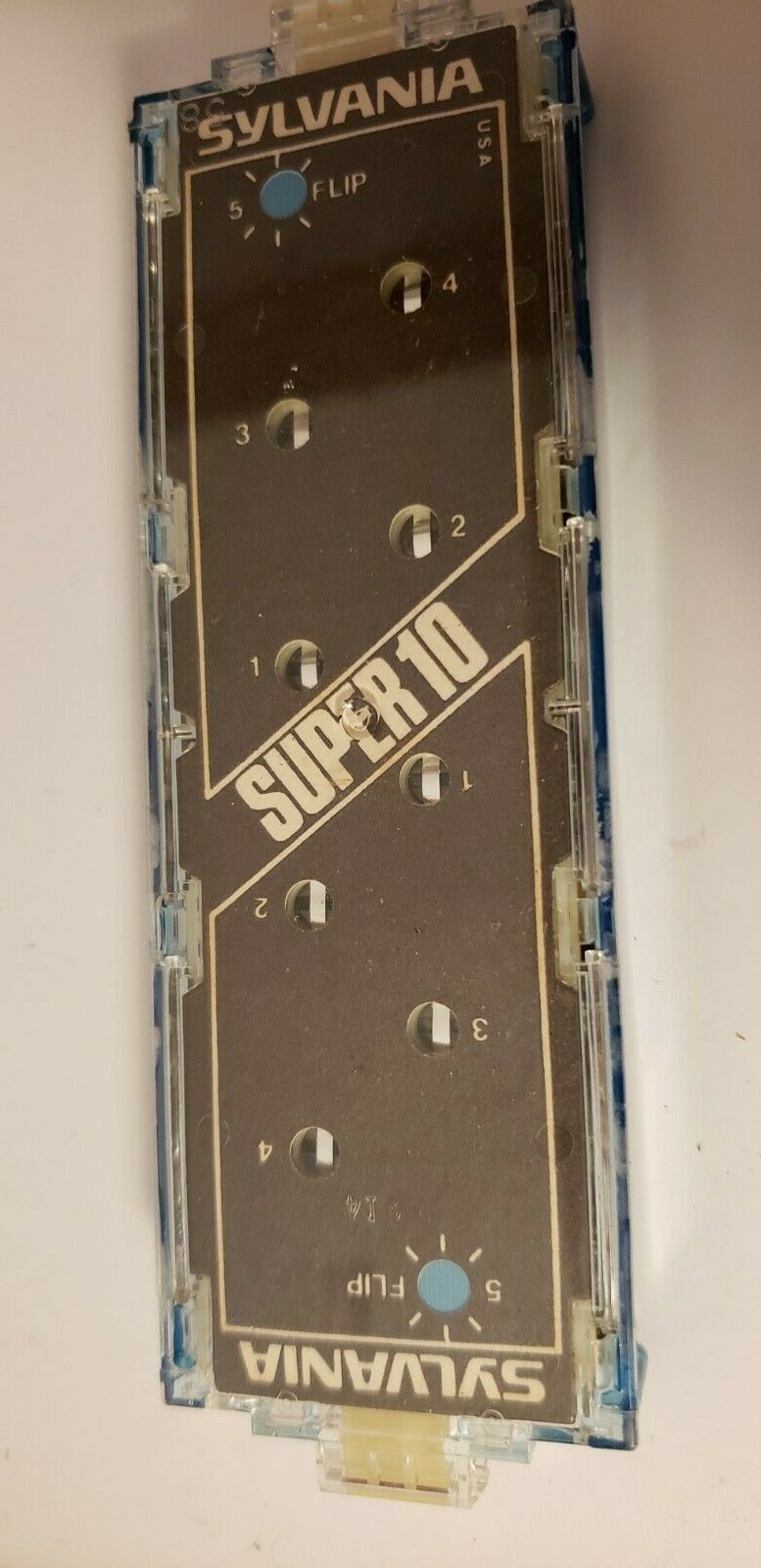 VINTAGE SYLVANNIA FLIP FLASH SUPER 10–GTE BLUE DOT FLASH BULBS–NIB