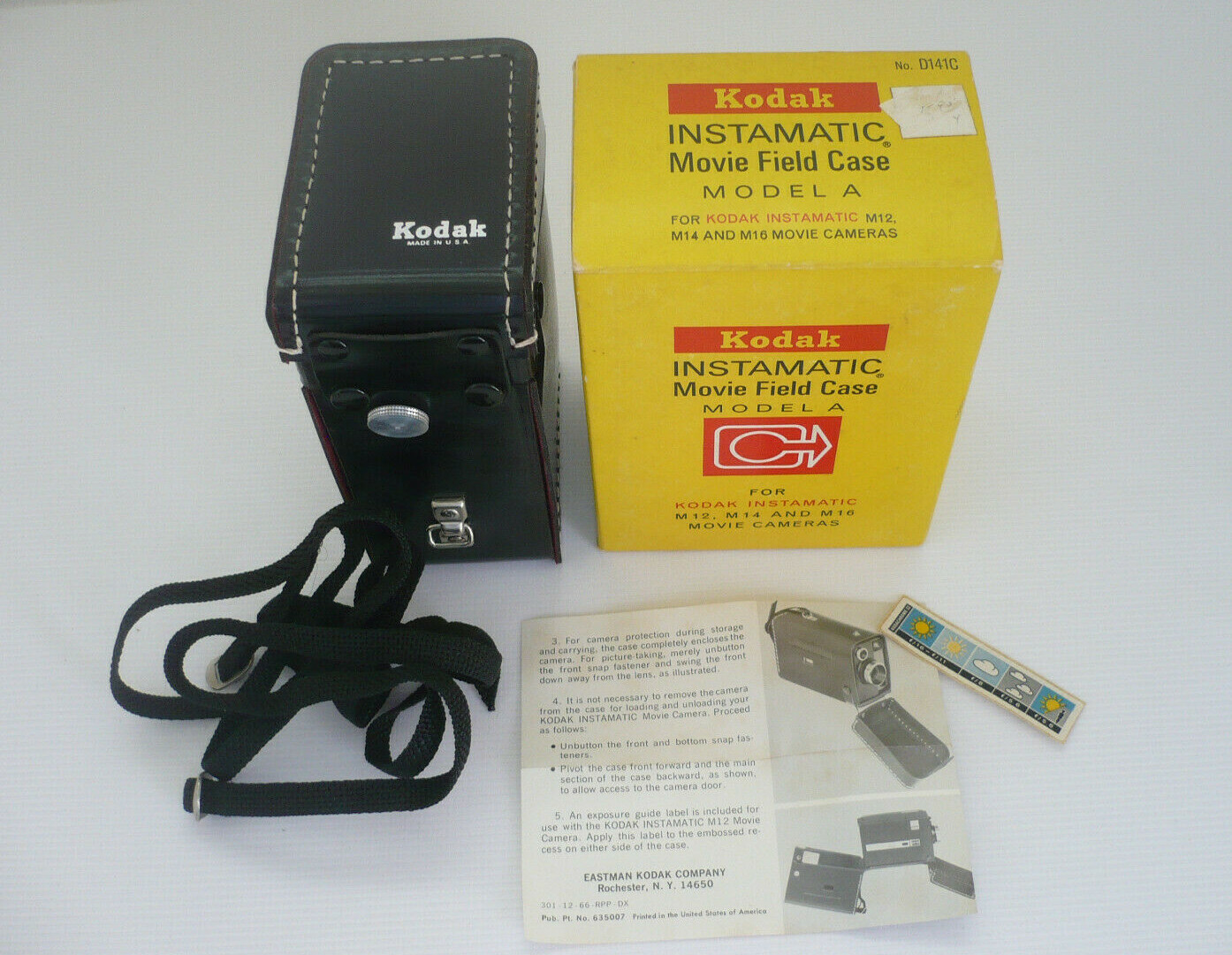 Vintage Kodak Instamatic Movie Field Case w/Carrying Strap Model A in Box NEW