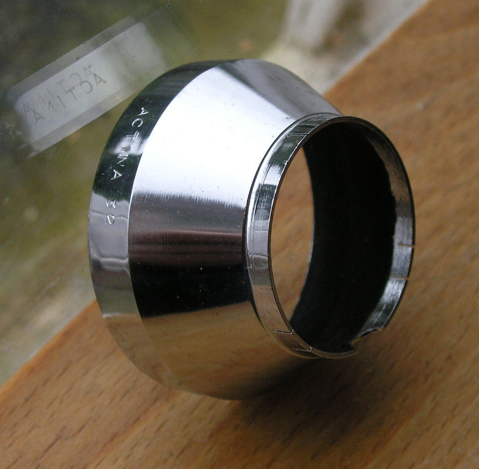 32mm push fit Chromed lens hood used slip on shade
