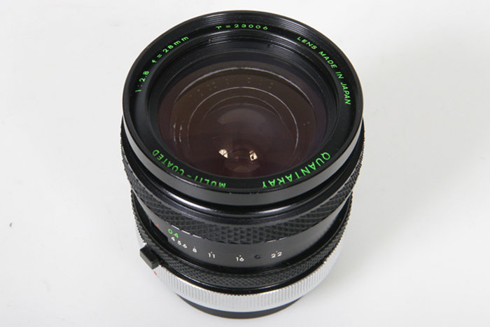 Quantaray Sigma 28mm f2.8 Canon FD Mount – manual focus for film camera
