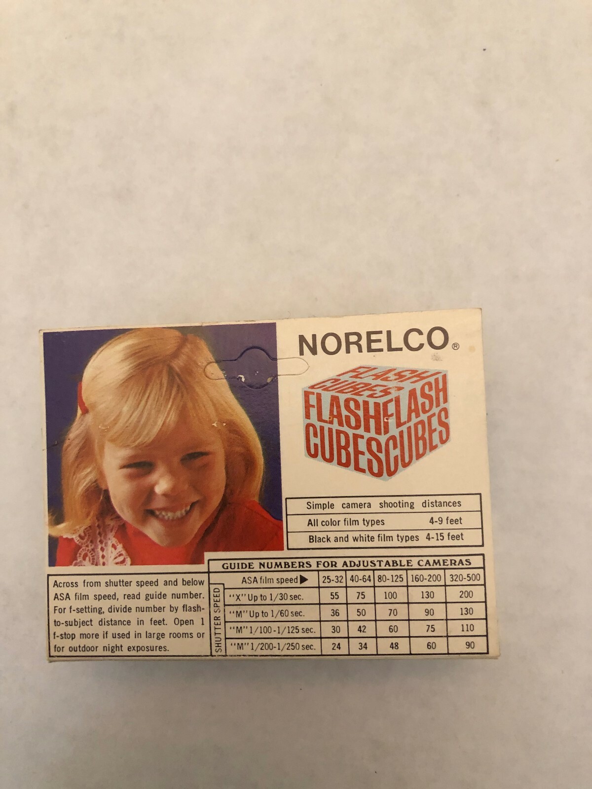 Vintage Norelco Flash cube 3 pack