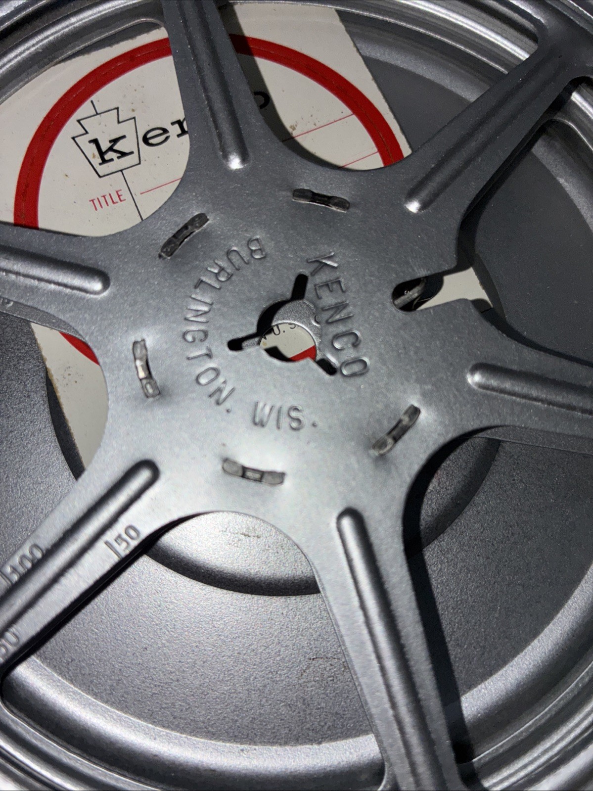 Lot Of 2 Vtg Kenco 5” Splicer Can & Reel