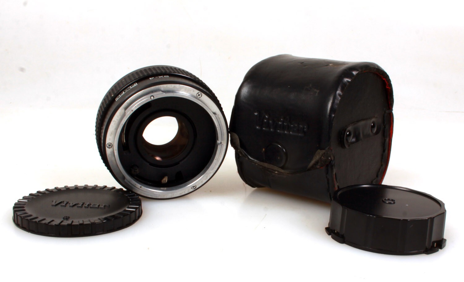 Vivitar Canon 2X Tele Converter w Caps and Case
