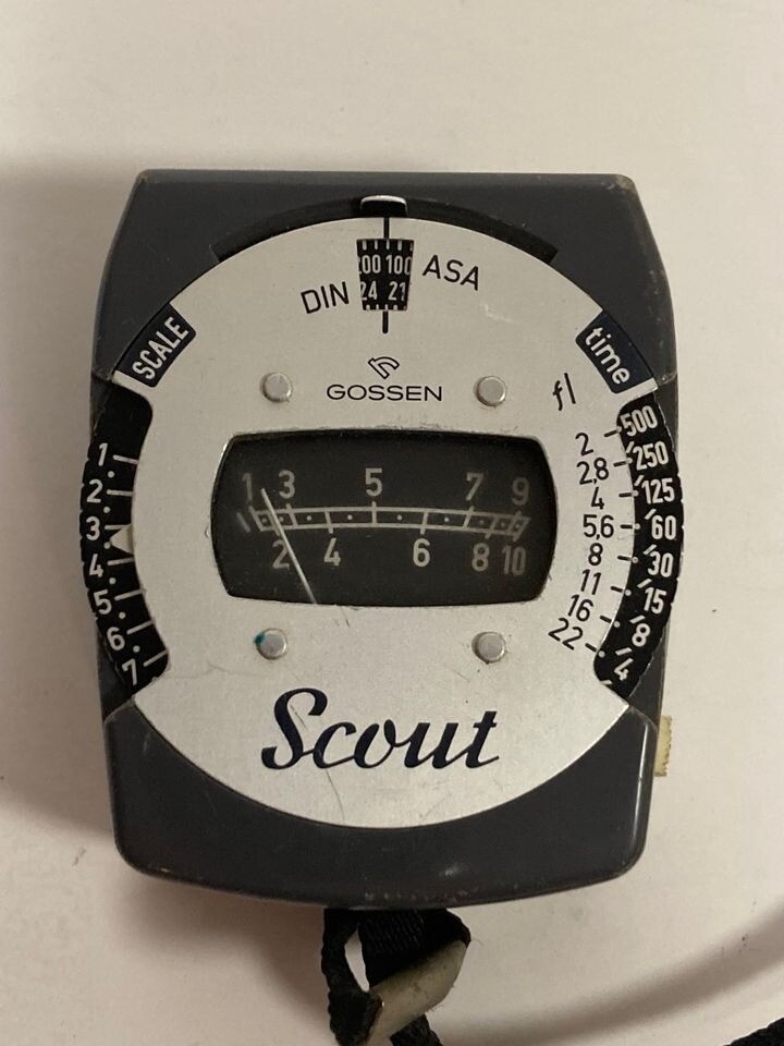 Vintage Camera Light Meter Gossen Scout West Germany