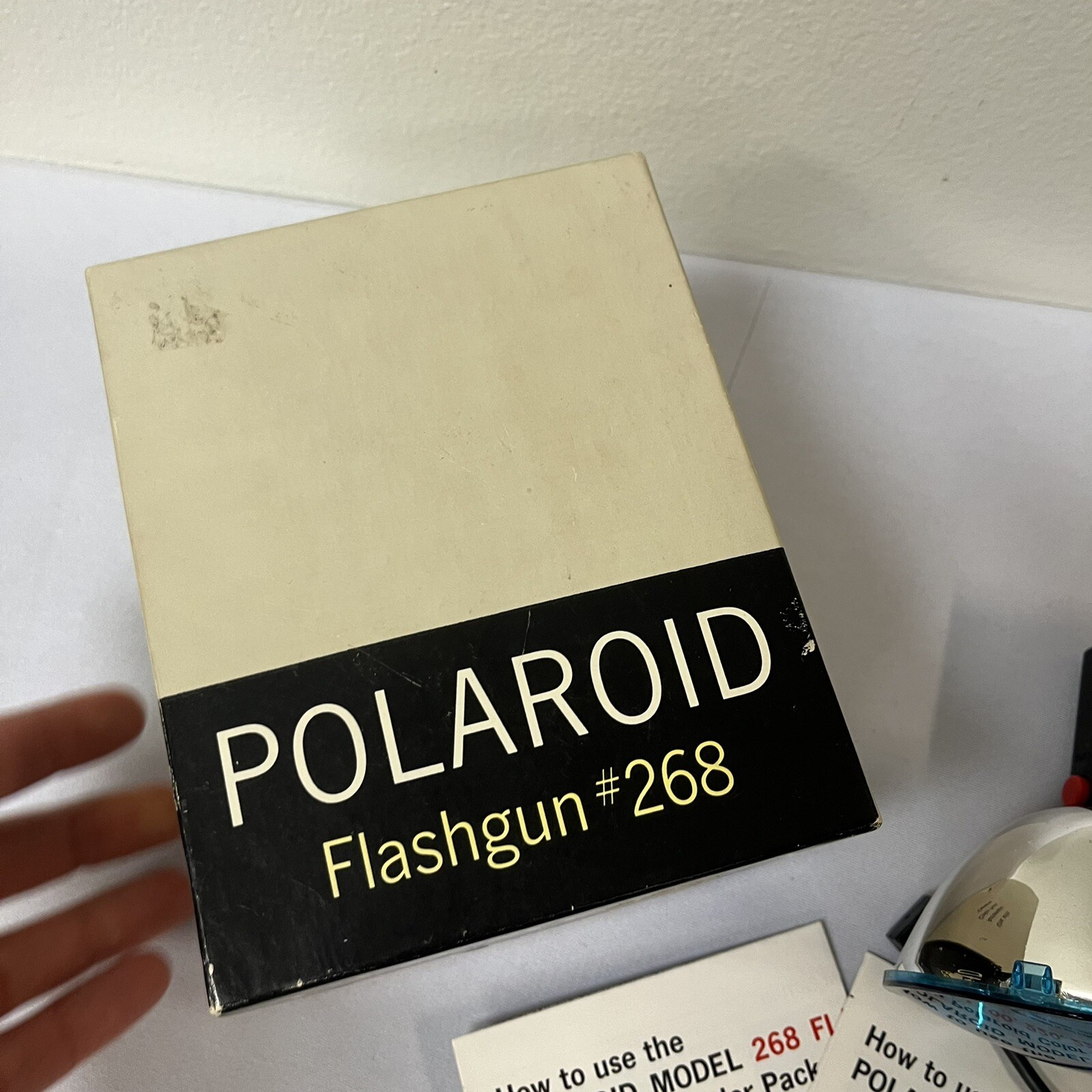 Vintage Polaroid Flash Gun Flash Bulb #268 w/ Instructions & Original Box