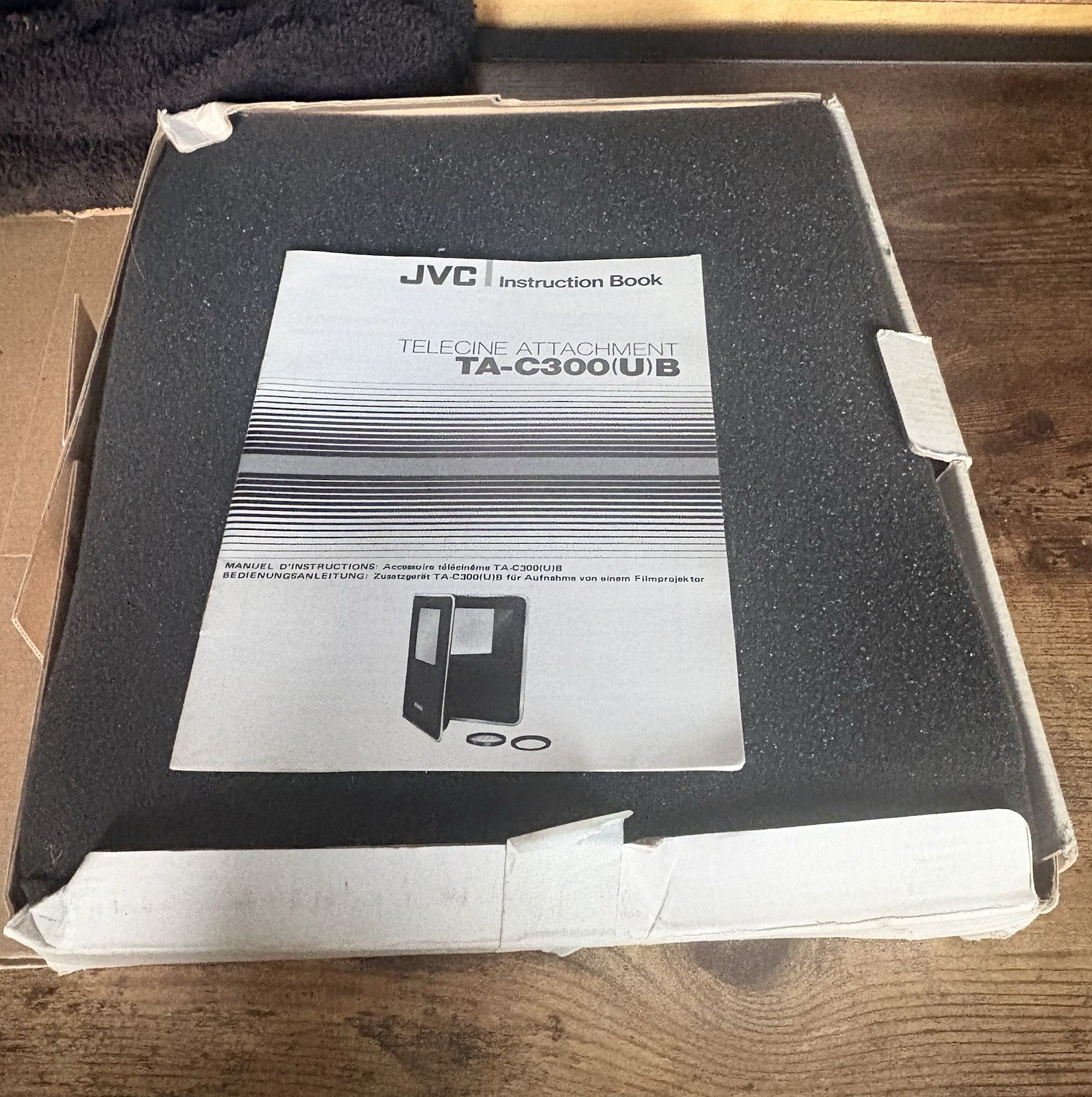 JVC TA-C300 Telecine Attachment Compact 8mm Super 8 Conversion Kit Used One Time
