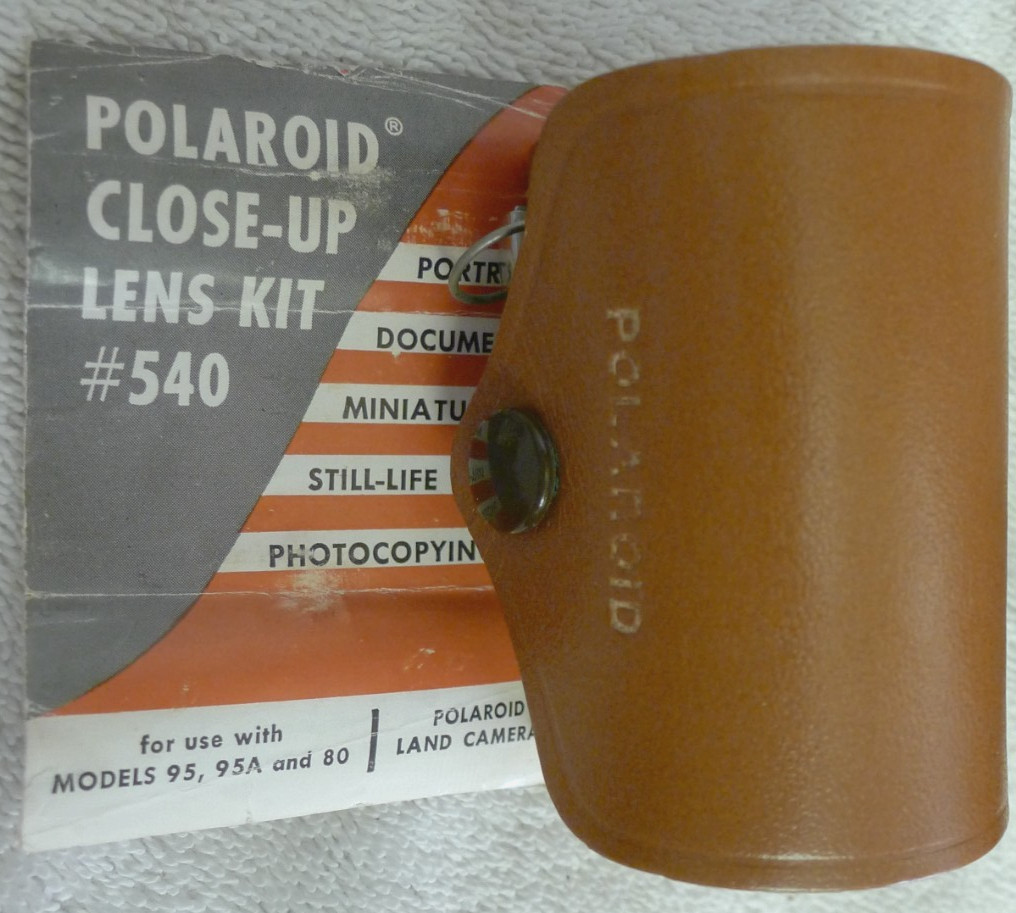 Polaroid Lens Kit #540 with Leather Case & Tape Measure for Model 95 95A & 80