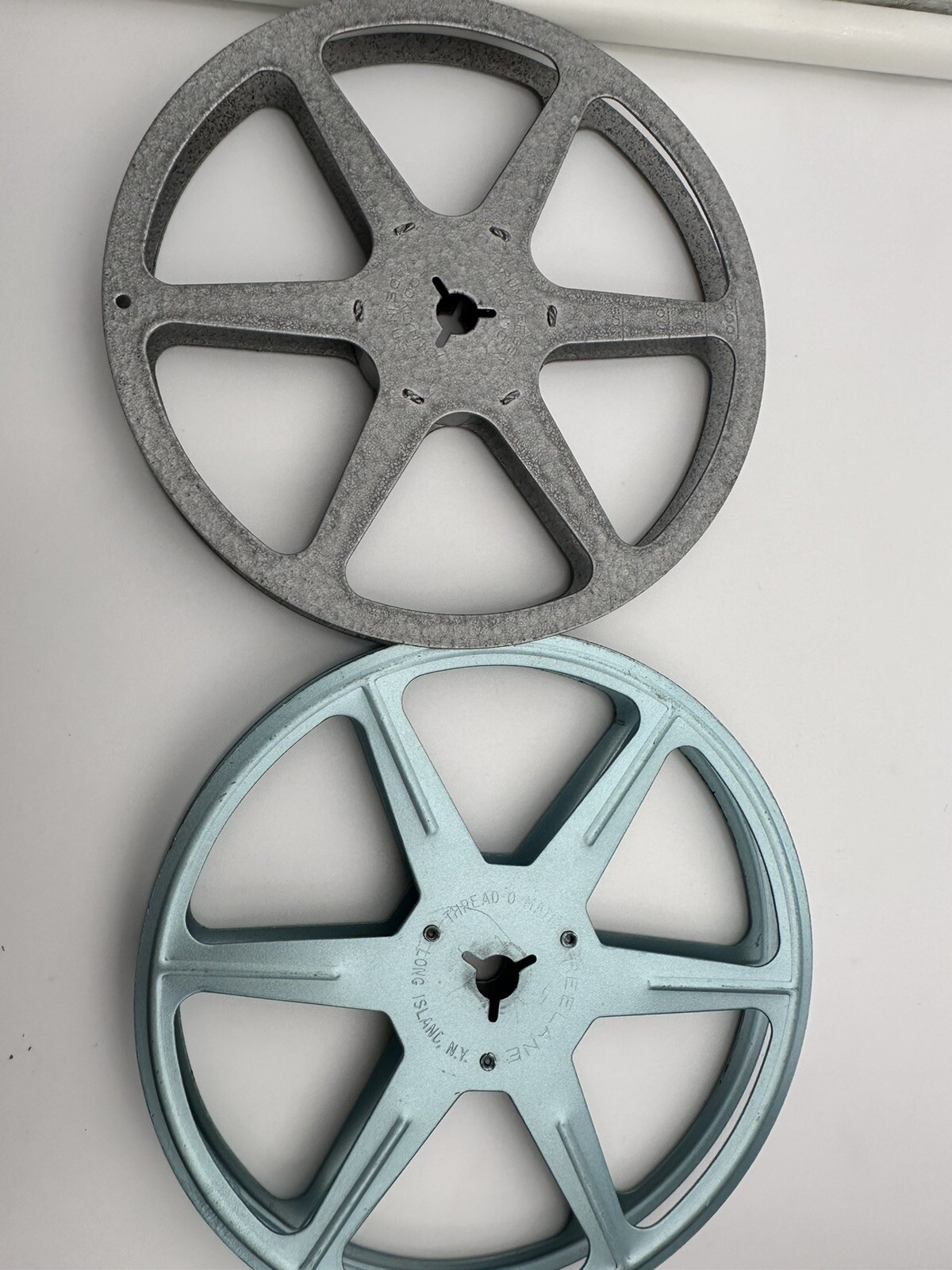 Vintage Brumberger 12 Reel 8mm Film Storage Case Metal Box Holder With 2 Reels