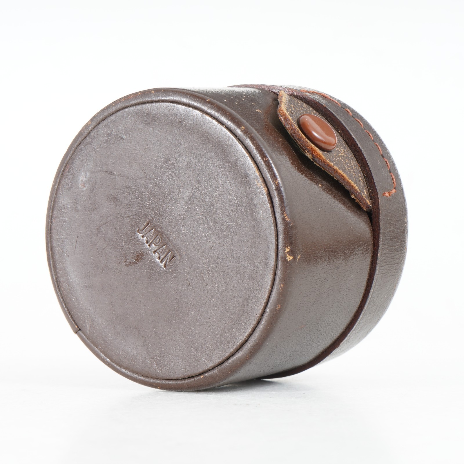 :Canon Rangefinder Brown Leather Lens Case for 28mm f/2.8 & f/3.5 LTM L39