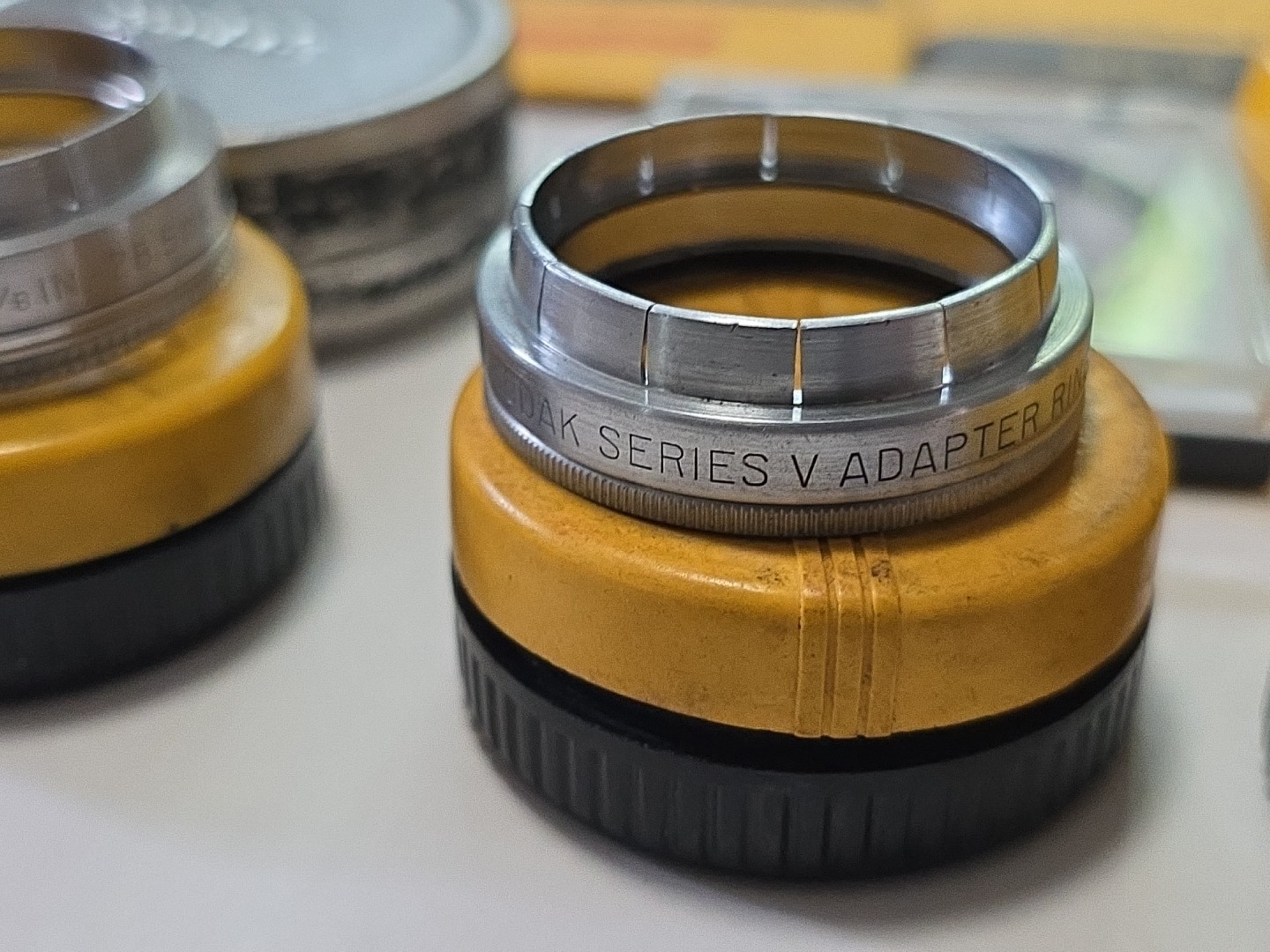 Lot Of Vintage Kodak, Camera Accessories Filters, Series V Adapters, Gel