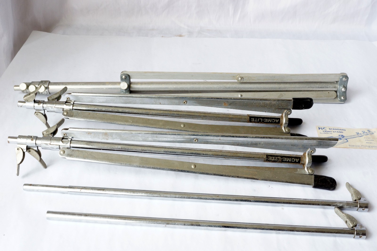 Acme-Lite Senior Litepak Triangle Lighting Stand & PIC Standard Light Stand #122