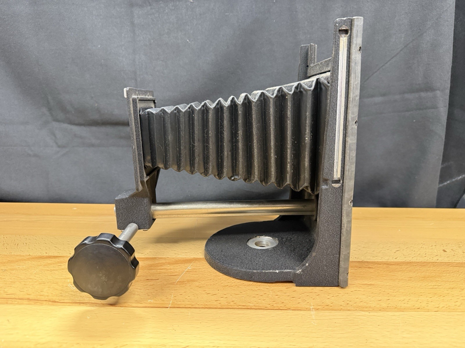 Vintage Large Format Camera Bellows Extension Rail Copy Stand Attachment