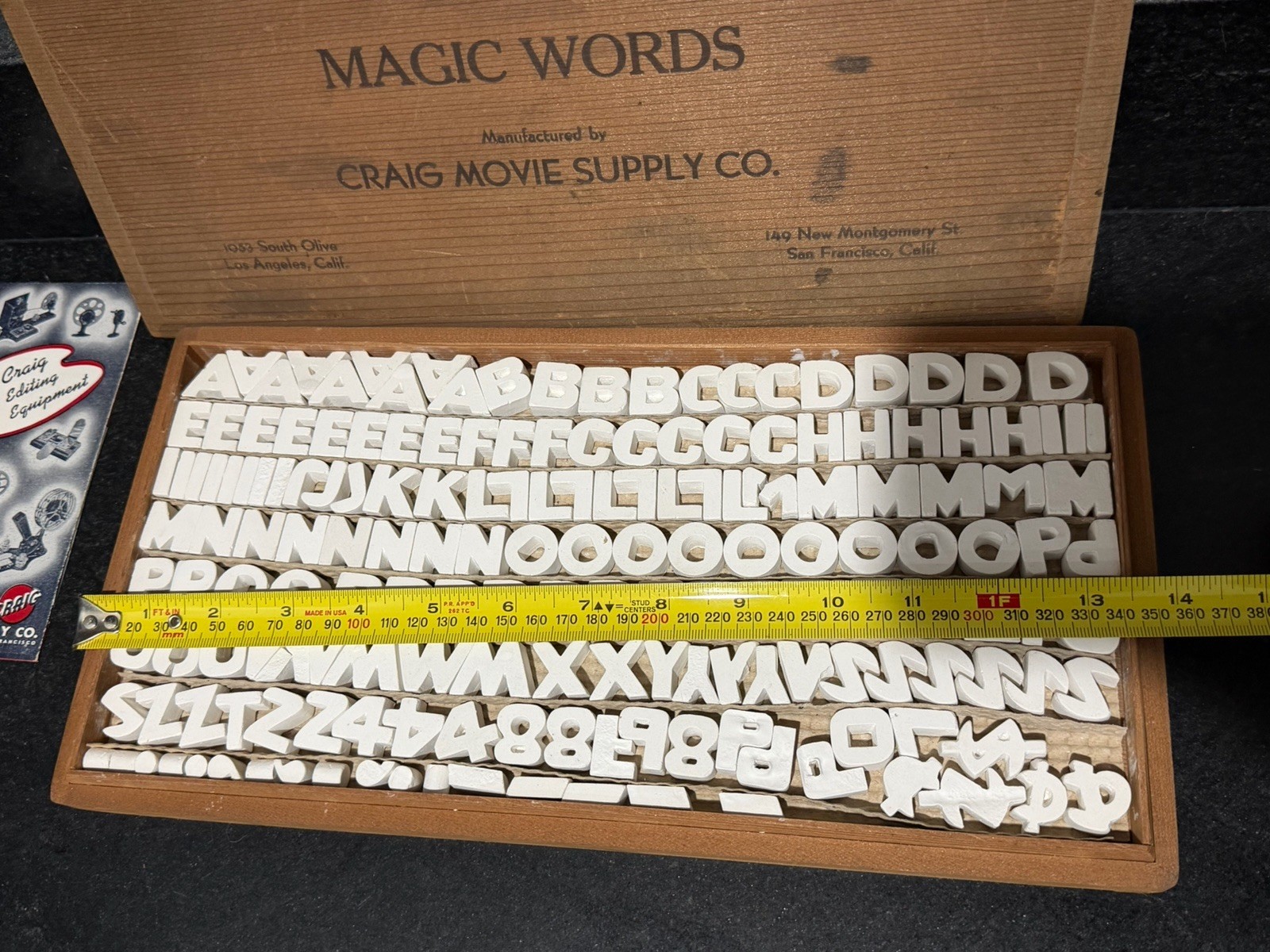 Magic Words Vintage Movie Title Set by Craig Movie Supply Co