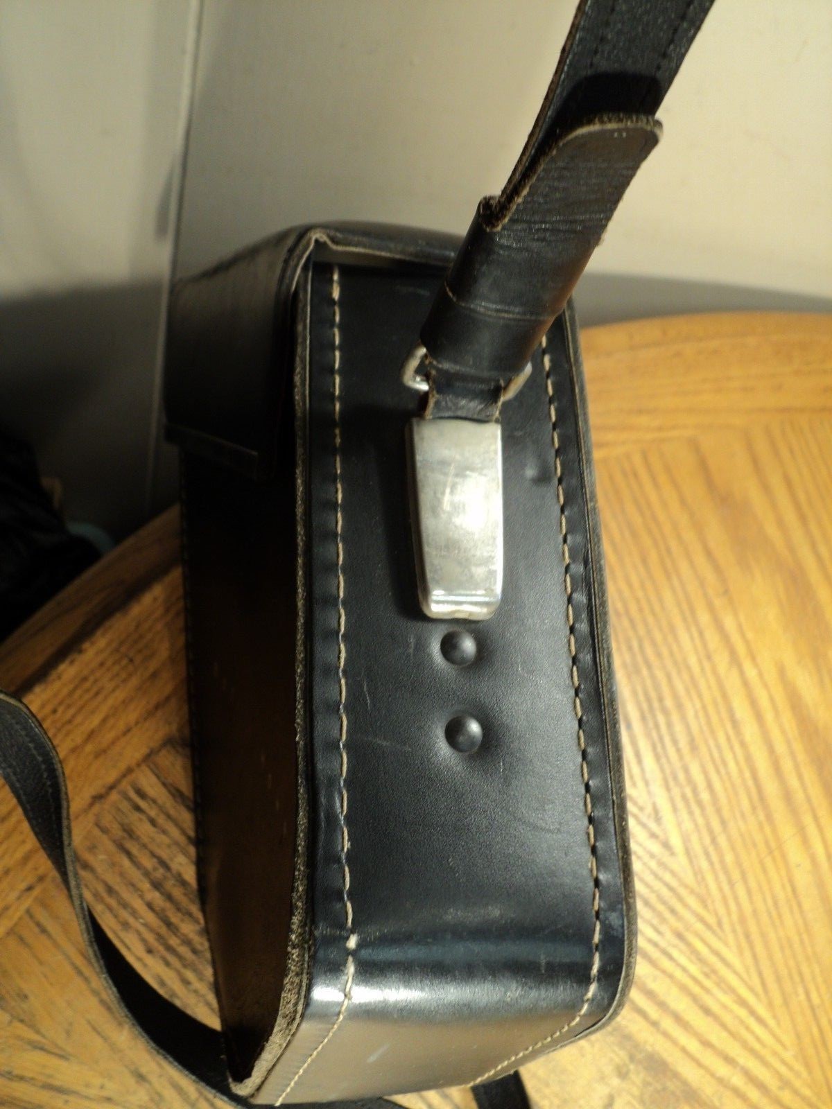 Vintage Bell & Howell Leather Camera Case w/ Strap – 13″ Tall