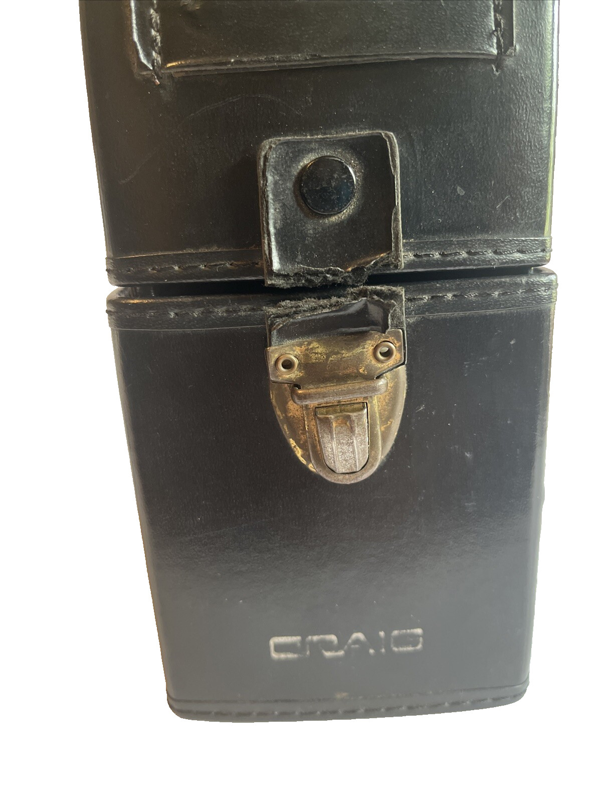 Vintage Camera Lens Case Double Compartment Tooled Leather Craig California USA