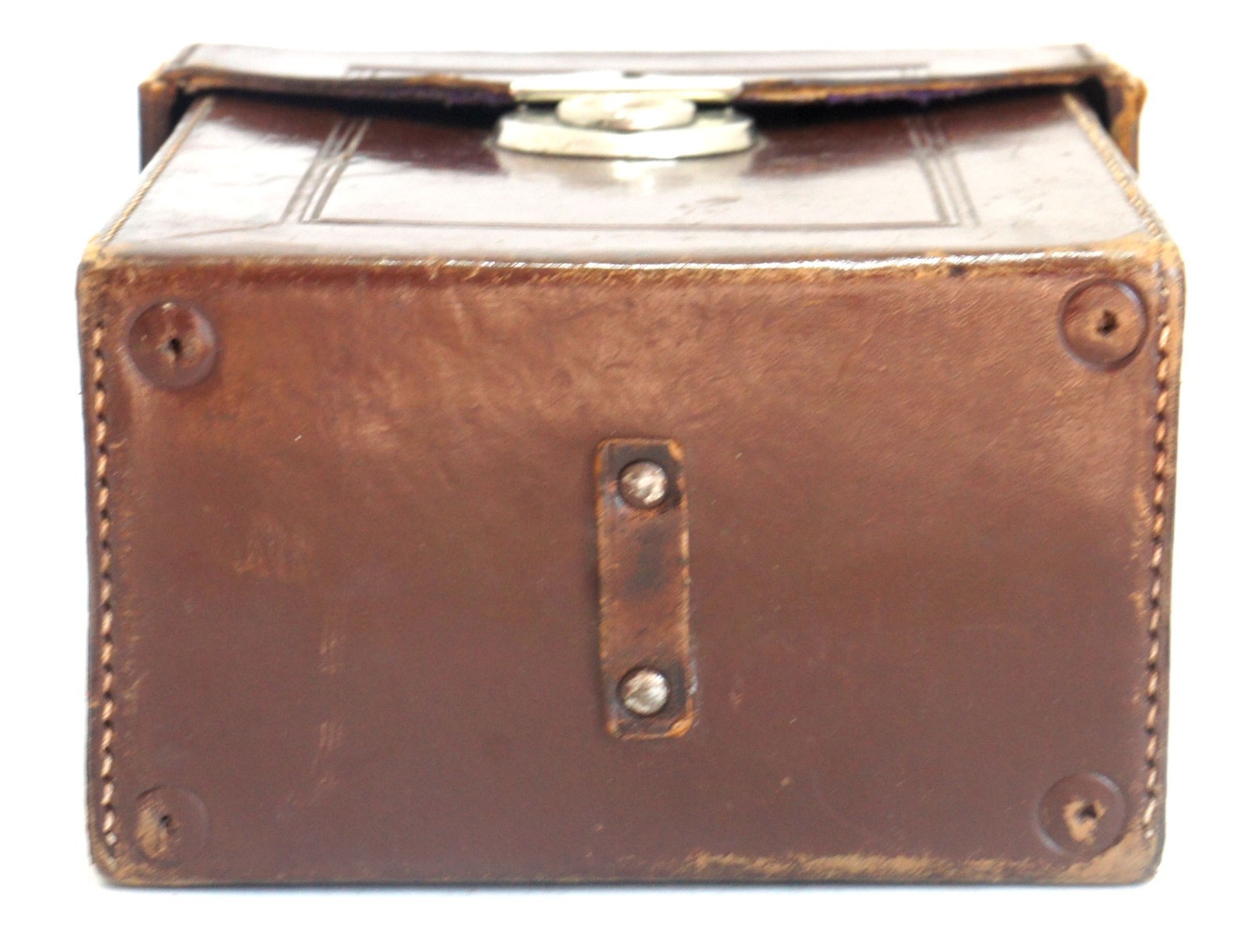 Antique Leather Camera Case 9×12 Velvet Lined for Zeiss Ikon Voigtlander ICA