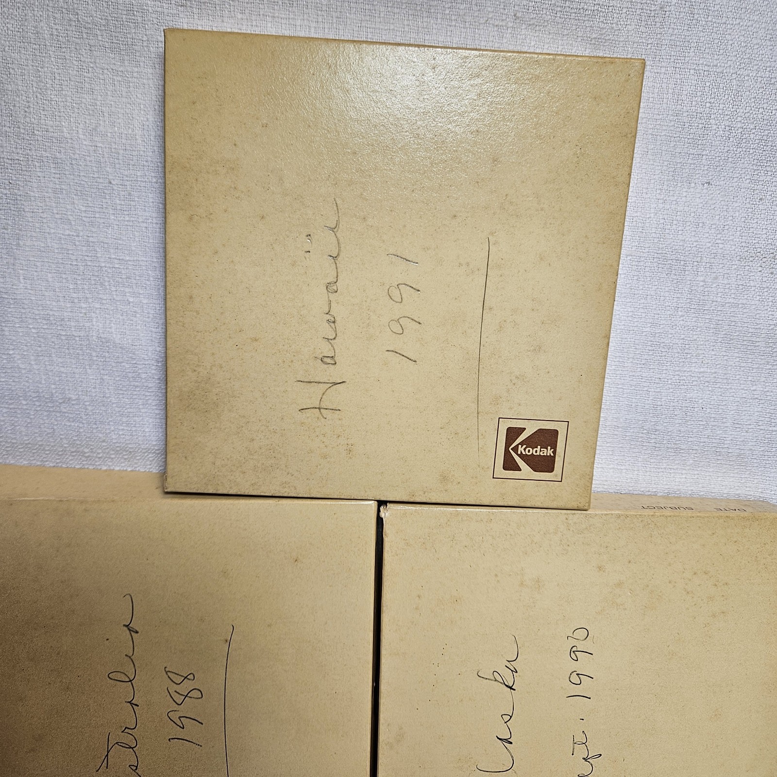 Kodak 882 Movie Reels (3) • Super 8 & 8 mm / 200 ft • Used • Labeled 1988 90 91