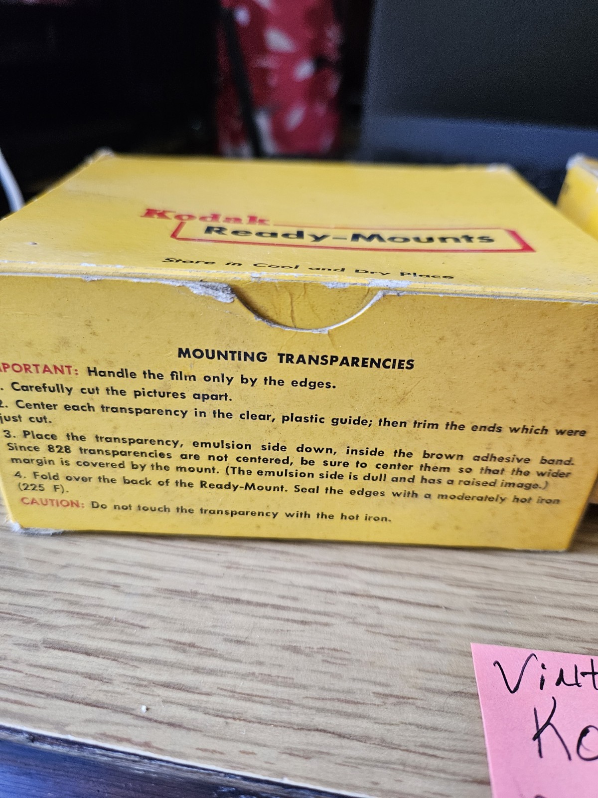 Vintage Kodak Ready Mounts Box Only 2 For 20 Great Shape