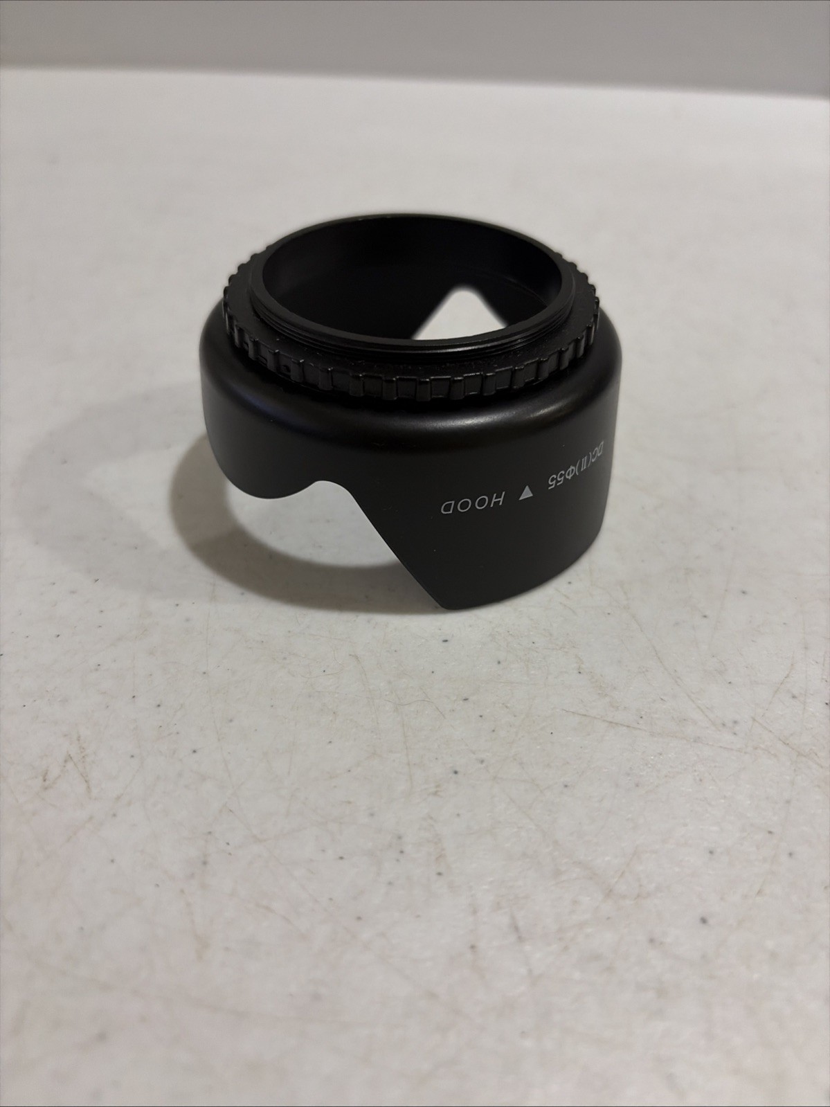 55mm Plastic Threaded Lens Tulip Pro Hood Shade Very Good Condition