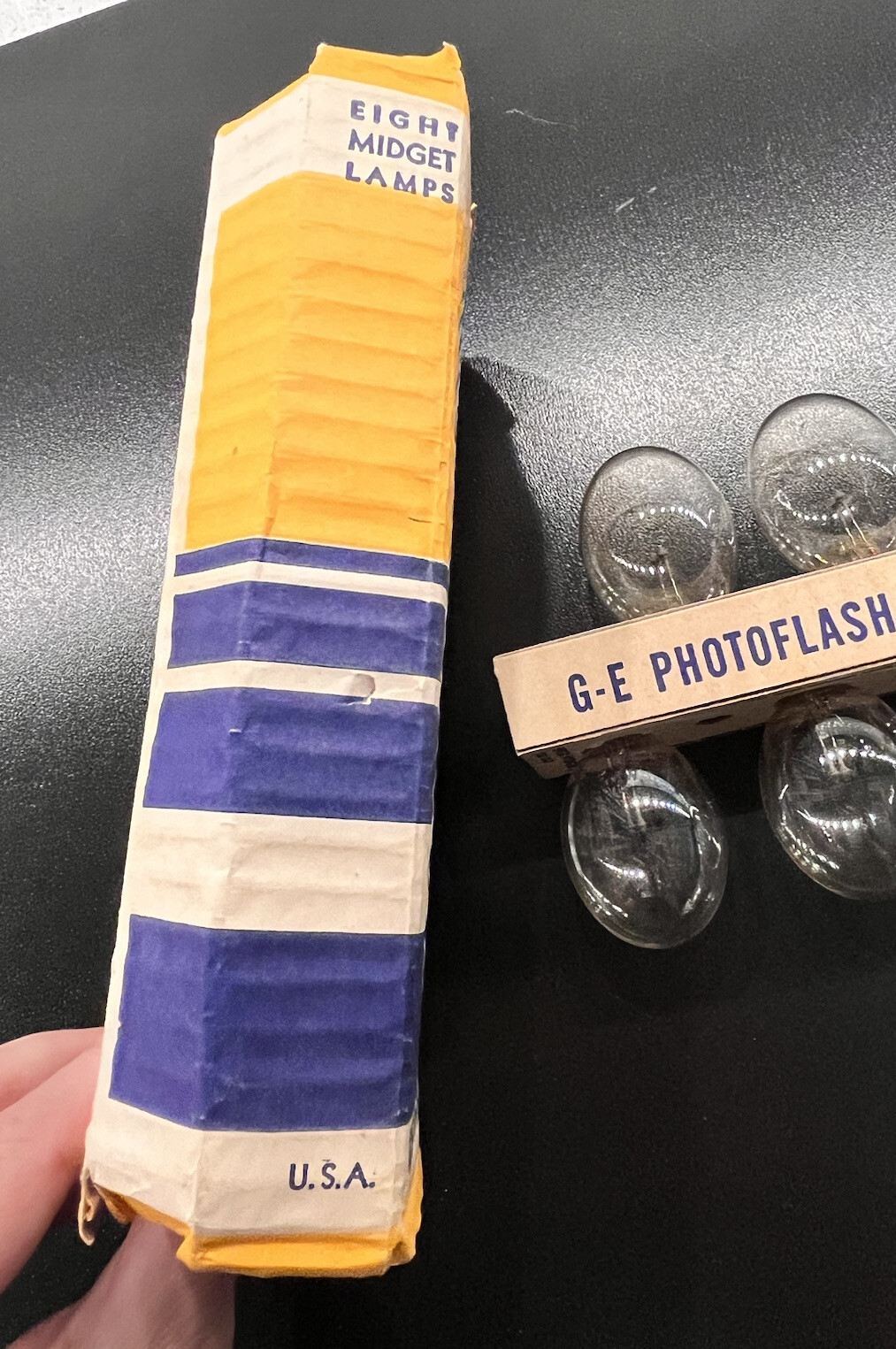 Vintage GE Photoflash Lamps Speed Midget “SM” Class F Made in U.S.A. – Pack of 8
