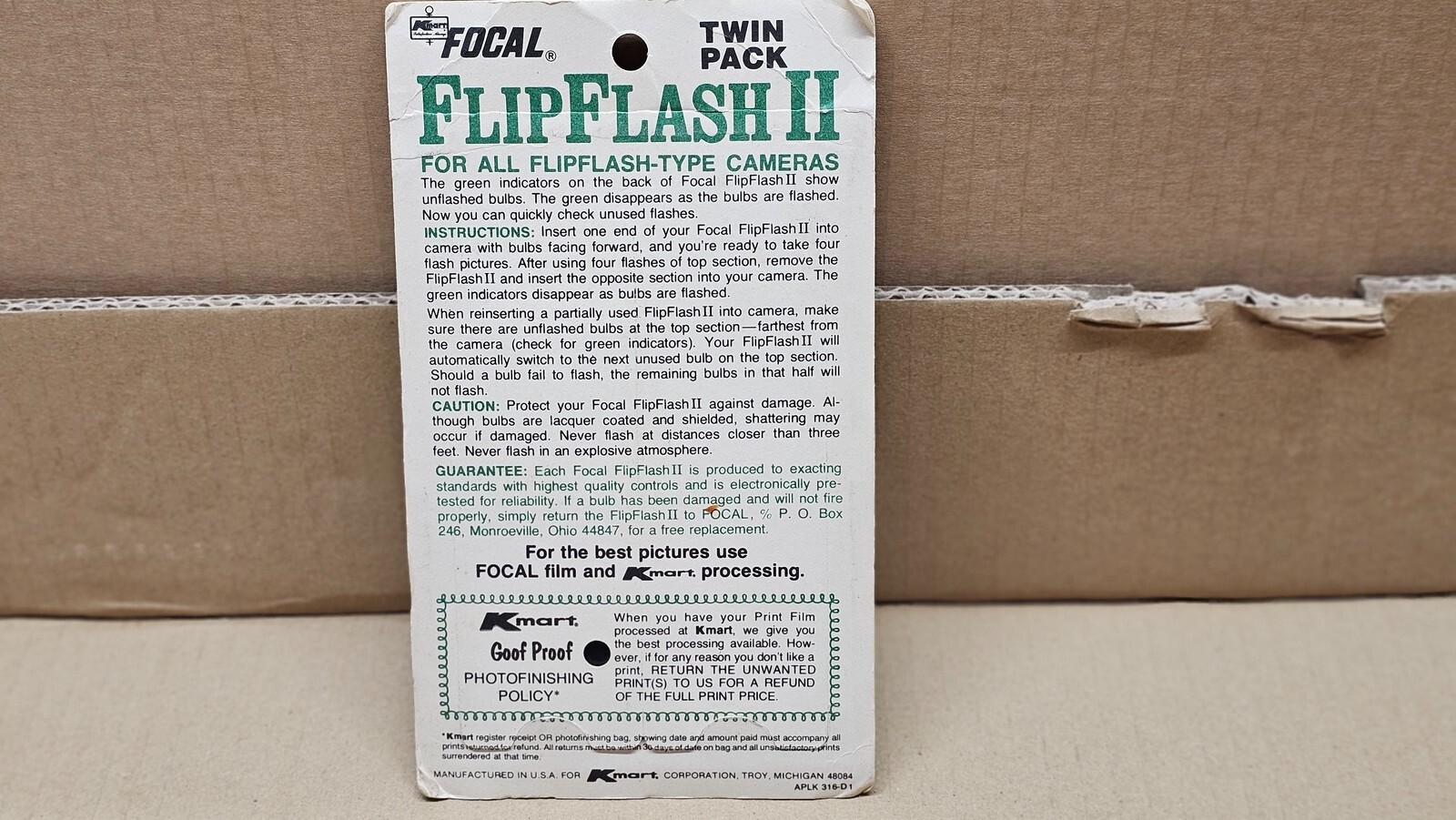 Focal Flip Flash II Twin Pack Kmart 2 Arrays 16 Flashes (Never Used)