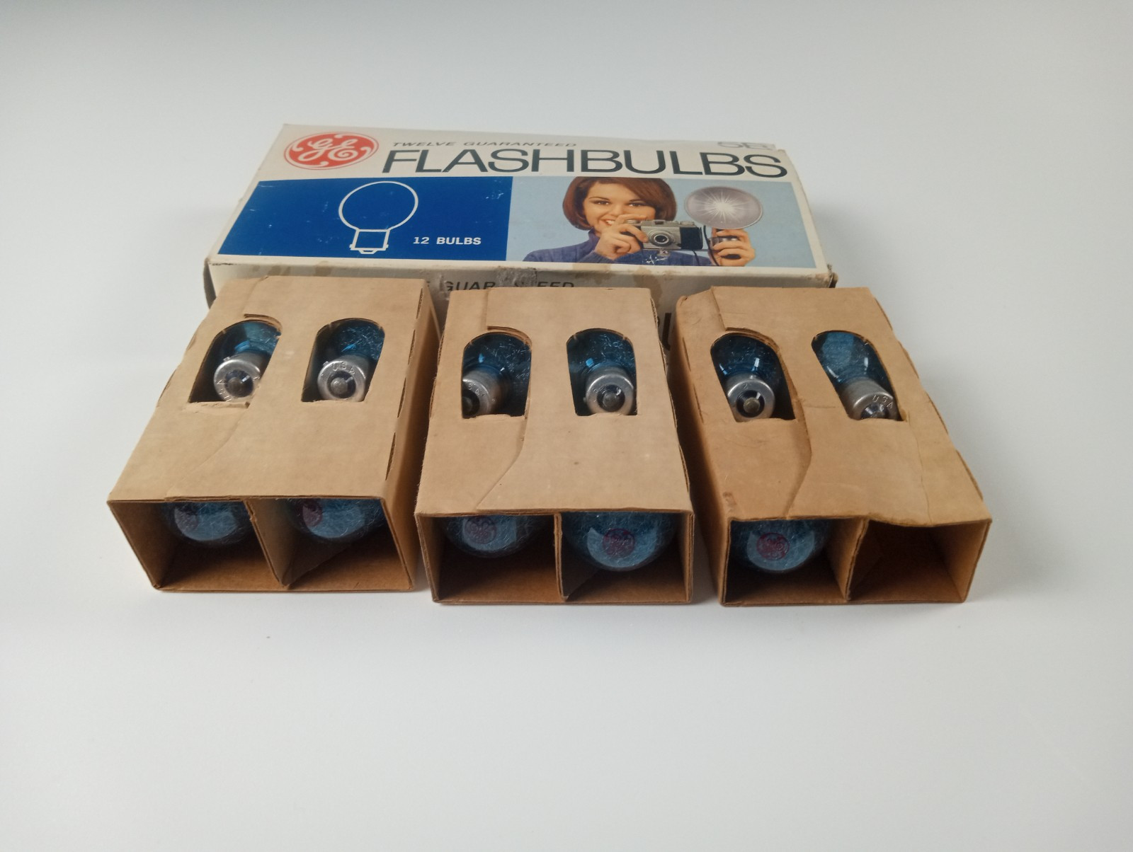 Vintage GE 5B Flashbulbs Lot Of 11 Bulbs