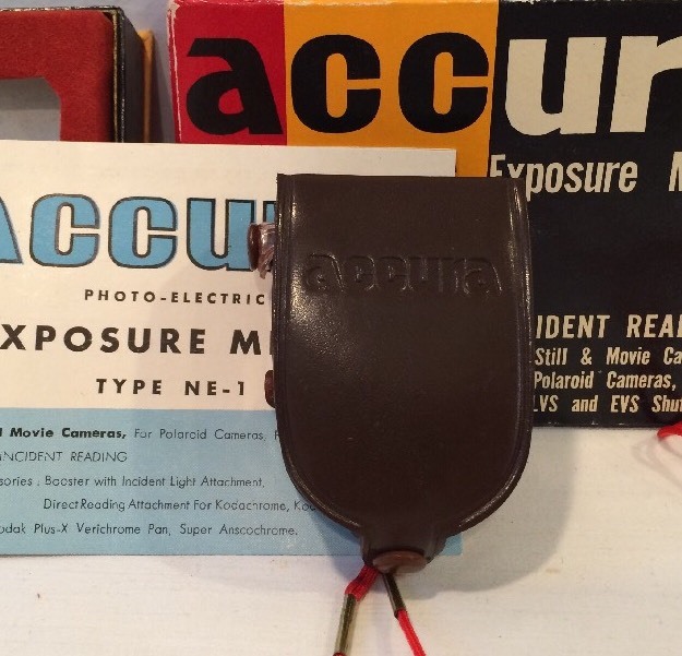 VTG Accura Photo Electric Exposure Meter With Leather Case In Original Box Japan
