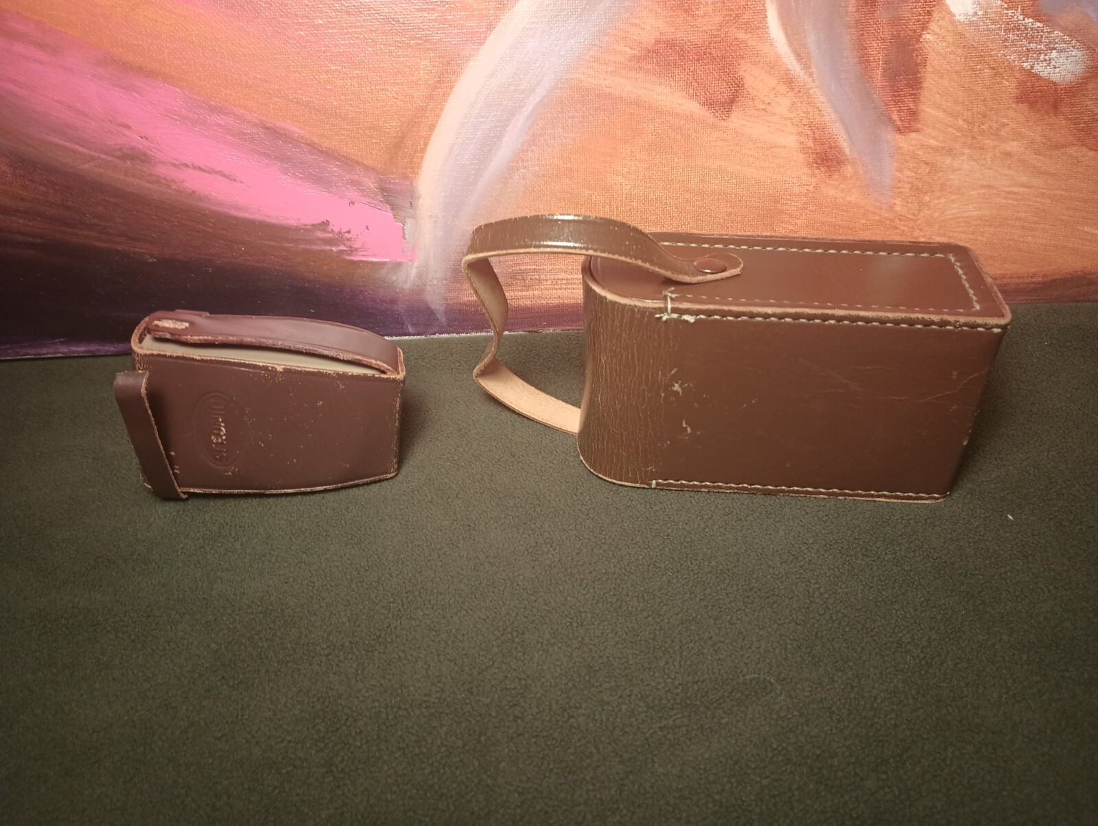 Walz Camera Flash B-BC Type Sermonic Light Meter Gauge Vintage Leather Cases