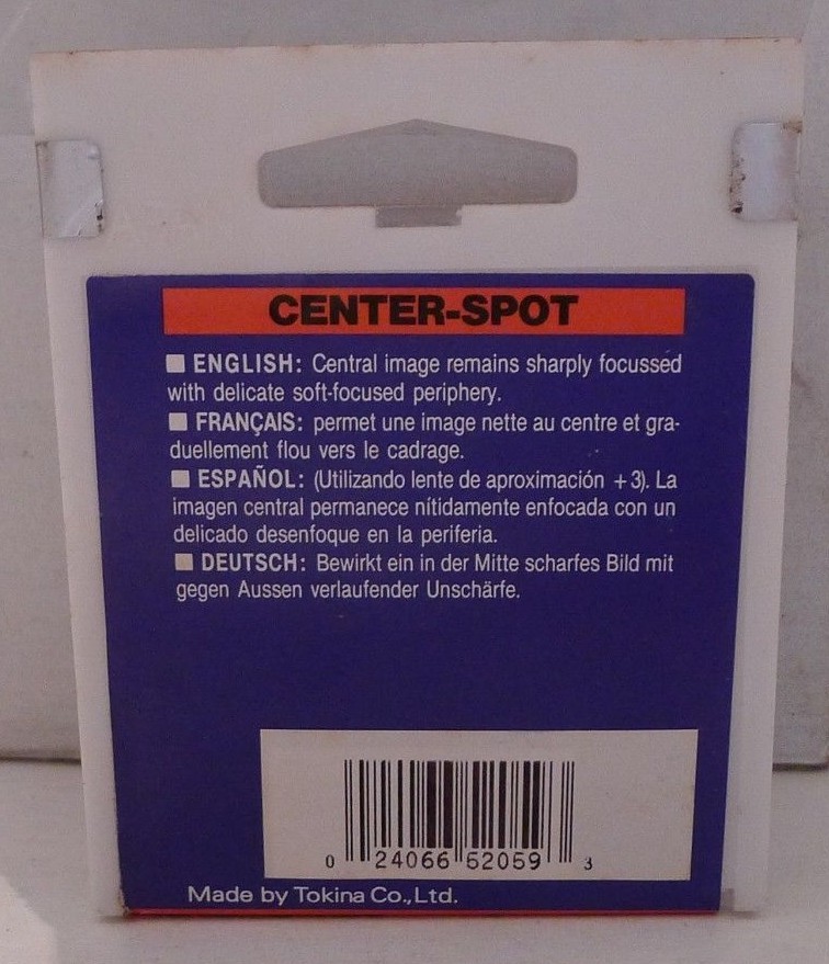 Hoya Center-Spot Filter 52mm Filter +Product Case – NEW – Made in Japan