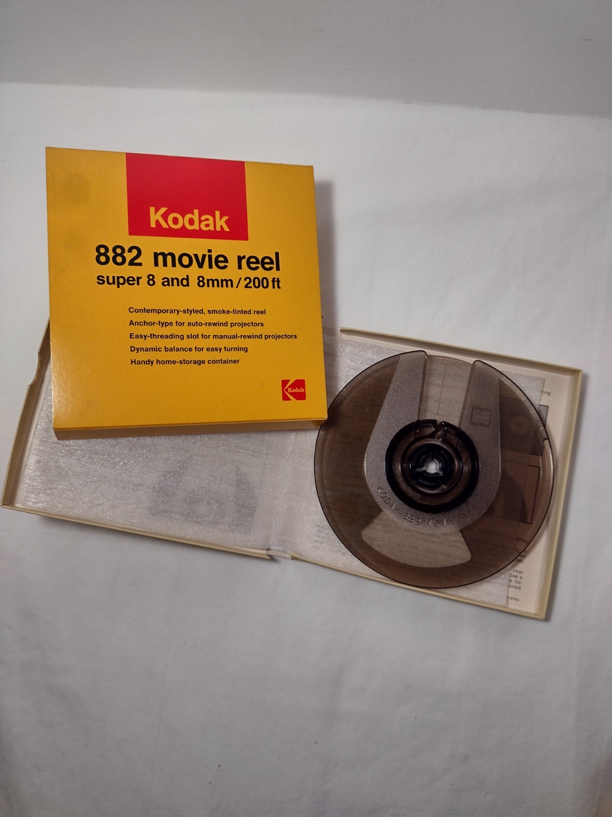 New Kodak 882 Movie Reel Super 8 and 8mm 200ft NOS Original Packaging