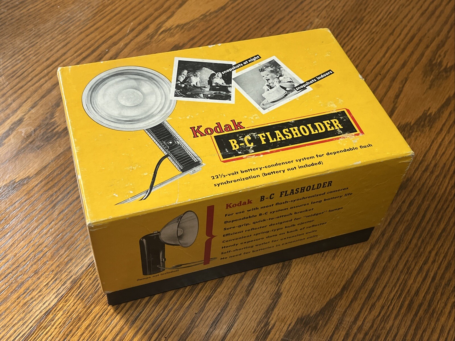 Kodak B-C Flasholder 22 1/2-volt battery-condenser system