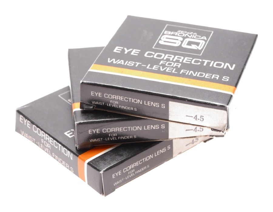 Bronica SQ camera -4,5 Eye Correction for waist level finder S set of 3x units
