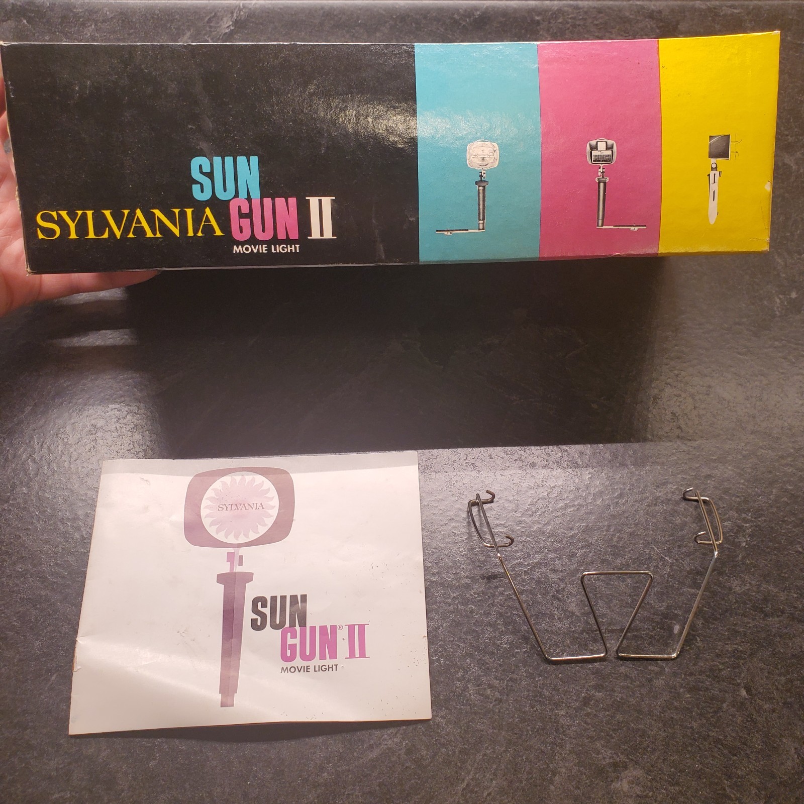Vintage Camera Light Sun Gun II, Works, Very Bright, Box No Lid, w instructions
