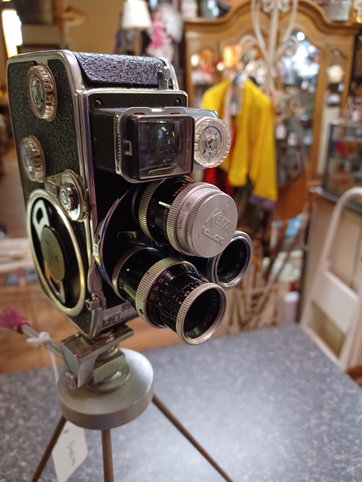 Swiss Bolex Paillard 3 Lens Camera & Tripod