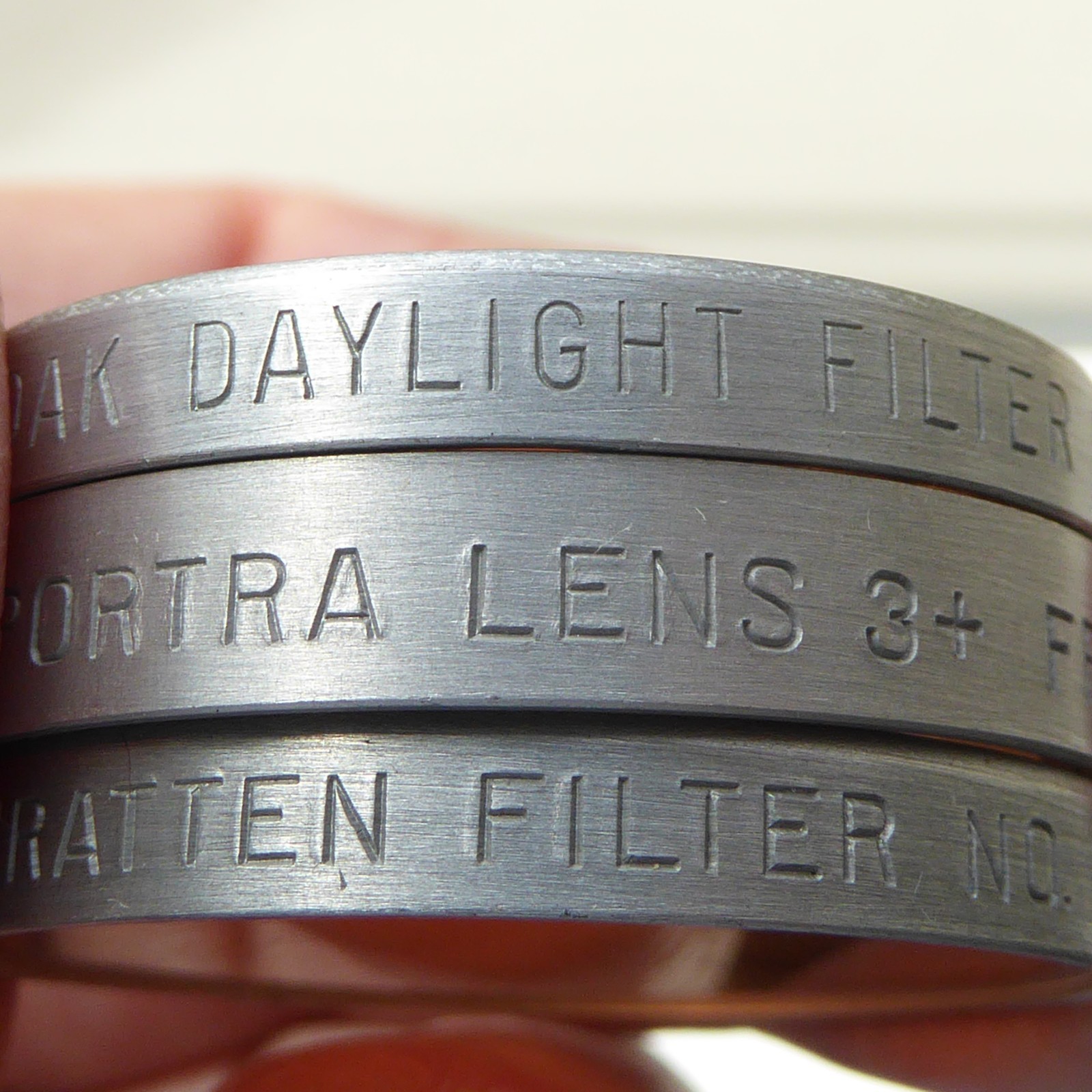 VTG Kodak Portra Lens 3+ W/ Case & Info Series V 3 30mm Lens & 1 Entico Adapter