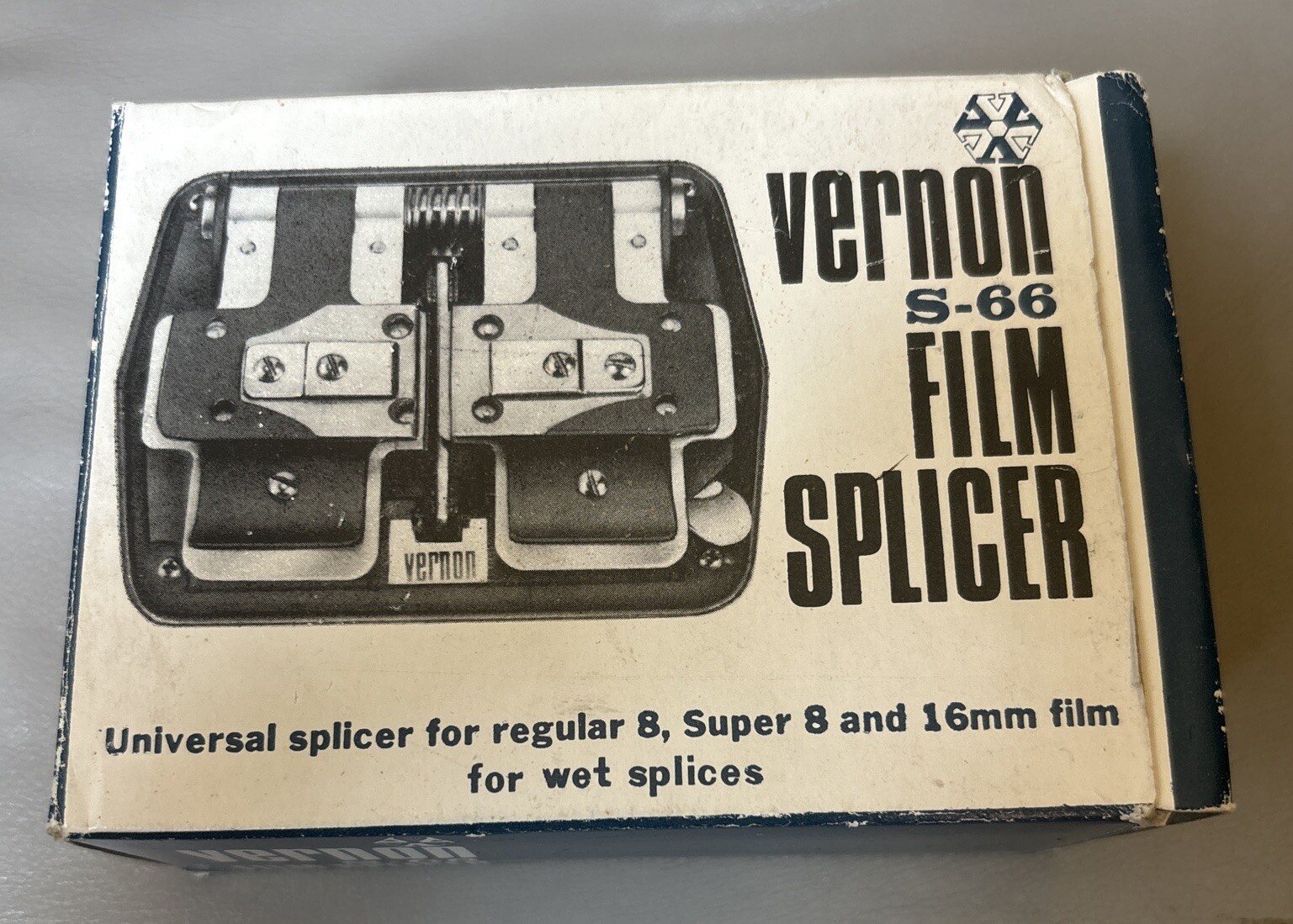 Vintage Vernon S-66 Splicer Regular 8, Super 8 & 16mm Film For Wet Splices