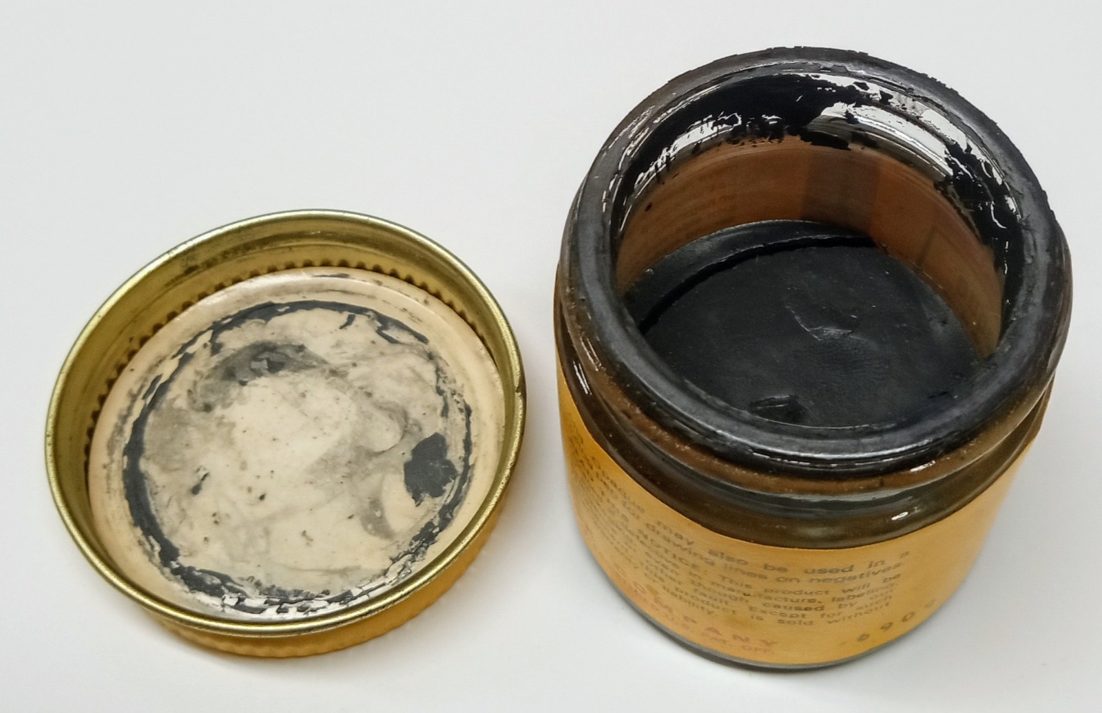 Vintage Eastman Kodak Jar of Opaque Black
