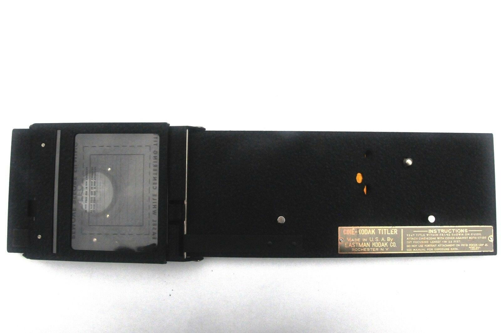 VINTAGE KODAK CINE TITLER for 16 mm cameras w/ masks & blanks New Old Stock