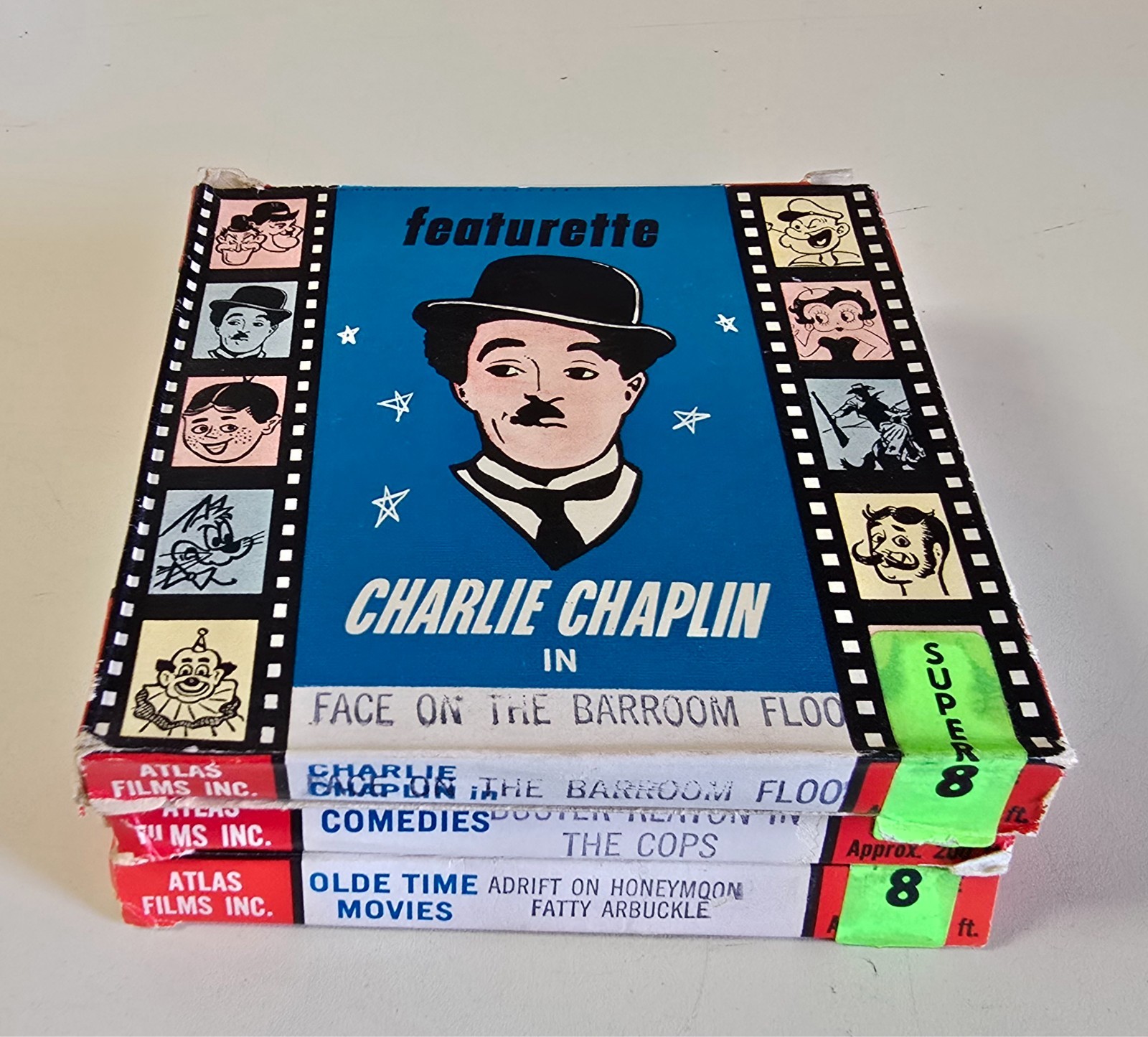 Featurette Charlie Chaplin + Olde Time Movies + Comedies (ALL SUPER 8) LOT-3