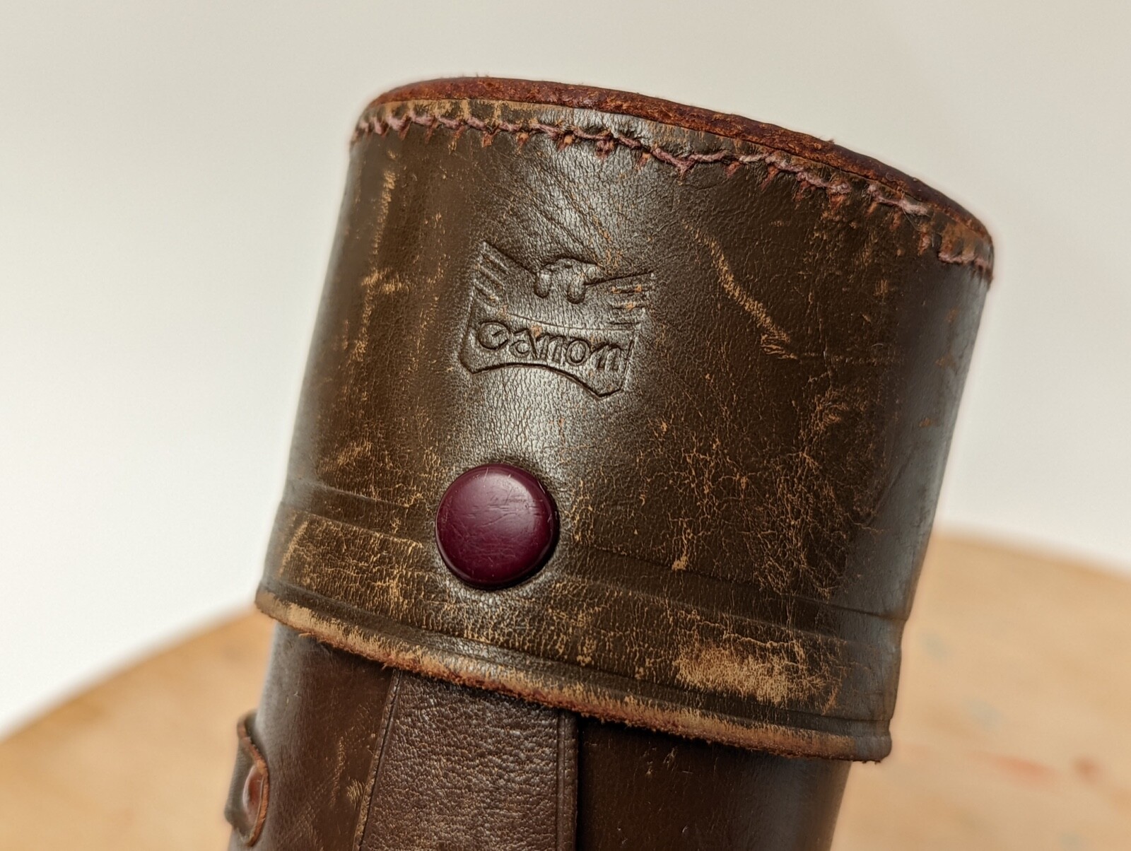 Vintage CANON Serenar 135mm Leather Lens Case Only