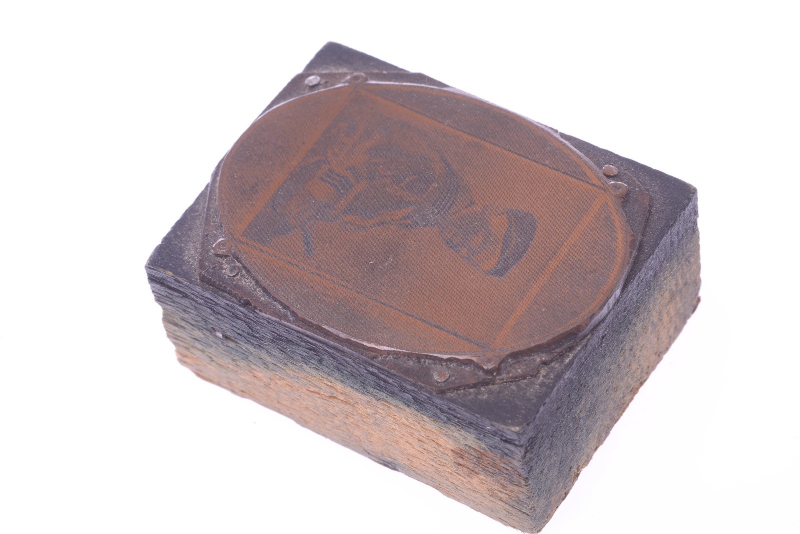 ✅ VINTAGE PRESS PRINTING BLOCK LARGE FORMAT CAMERA ‘YOUNG CHILD TENNIS’ 143