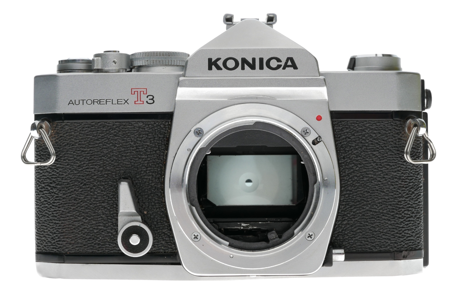 Konica Autoreflex T3 35mm SLR Film Camera Split Image Hexanon AR 1.7/50
